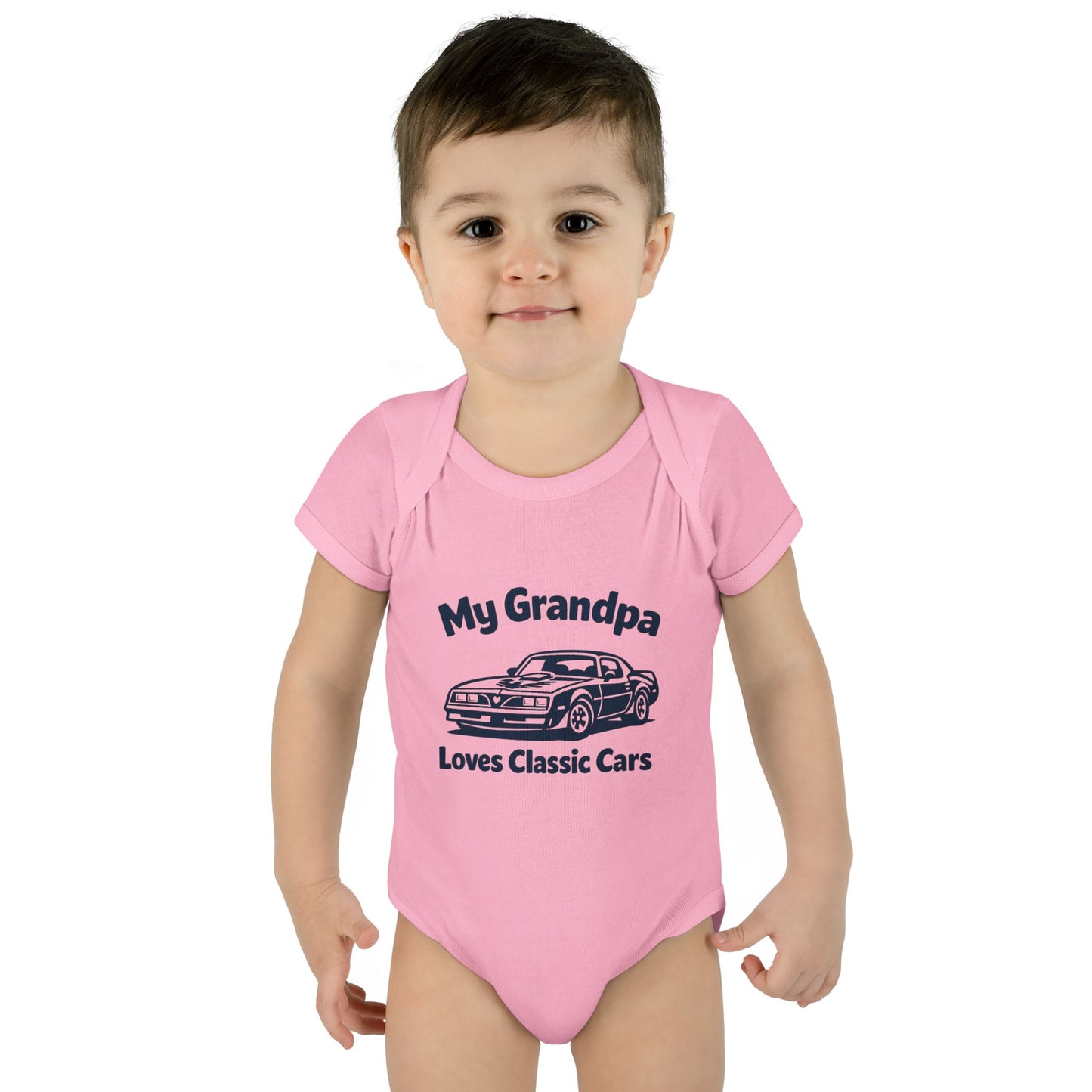 Funny Car Baby Onesie | Classic Car | Grandpa Car Lover Gift | 1979 Pontiac Trans AM | Grandpa Likes Cars