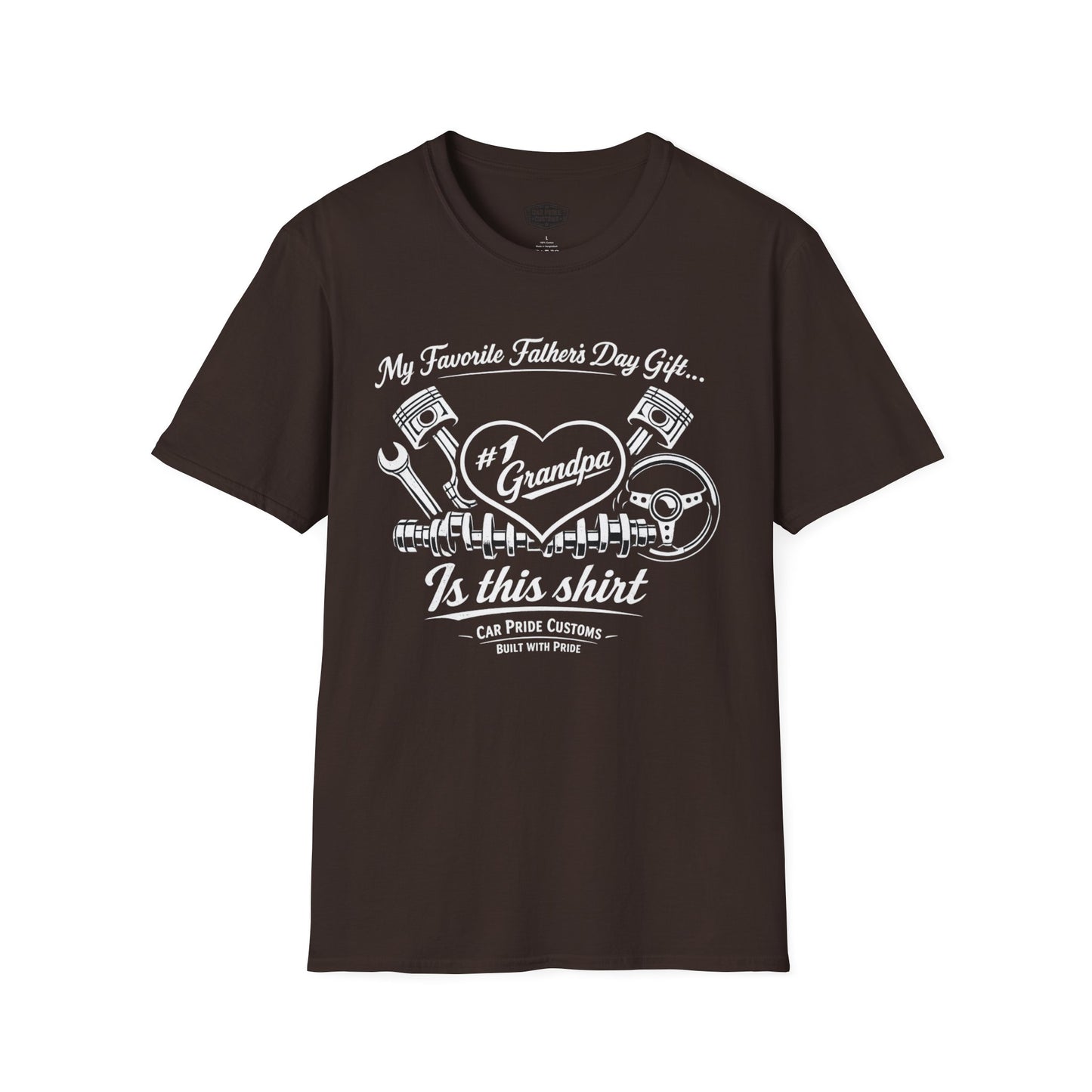 #1 Grandpa Car Shirt | Father’s Day Gift Is This Shirt | Funny Dad Car Shirt | Car Guy Gift | Automotive Tee