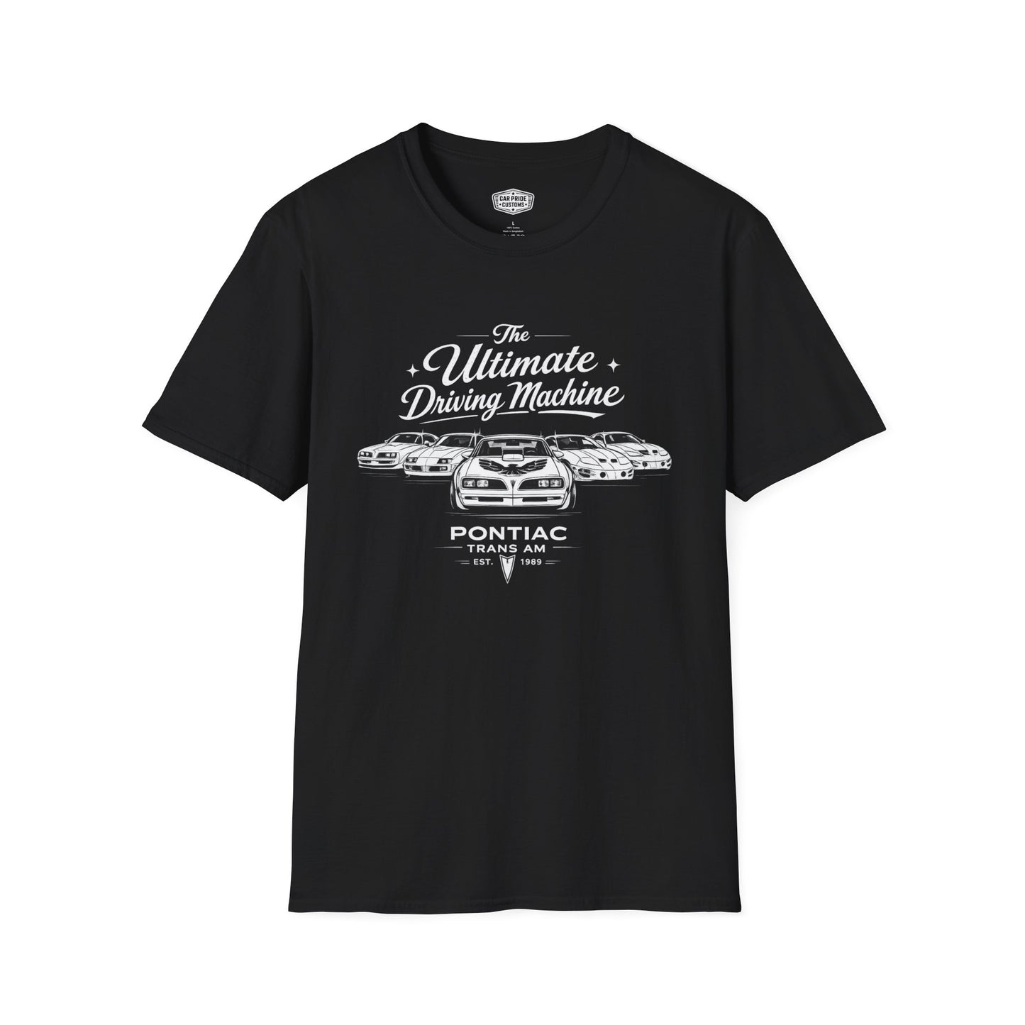 Pontiac Trans Am Evolution T-Shirt | Ultimate Driving Machine Muscle Car Graphic Tee | Vintage Pontiac Shirt