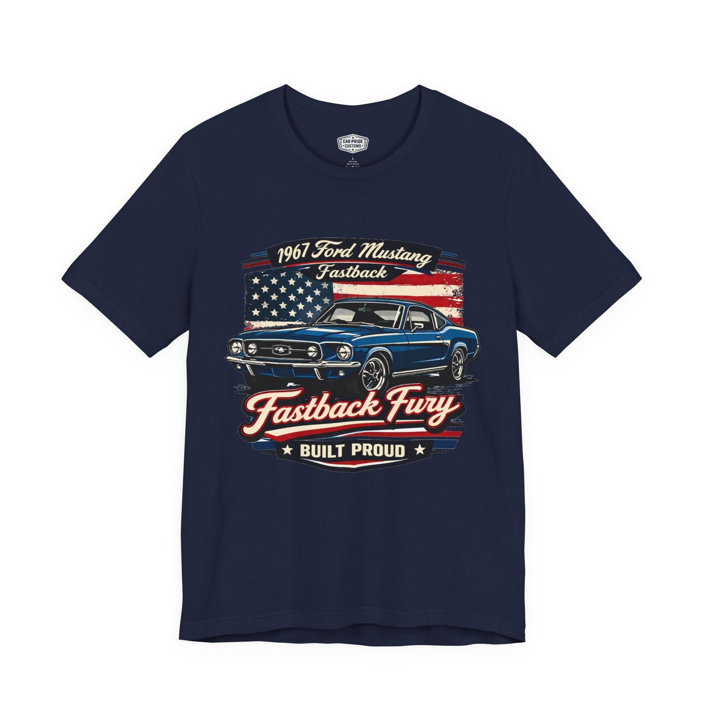 1967 Ford Mustang Fastback Pride - Premium Tee