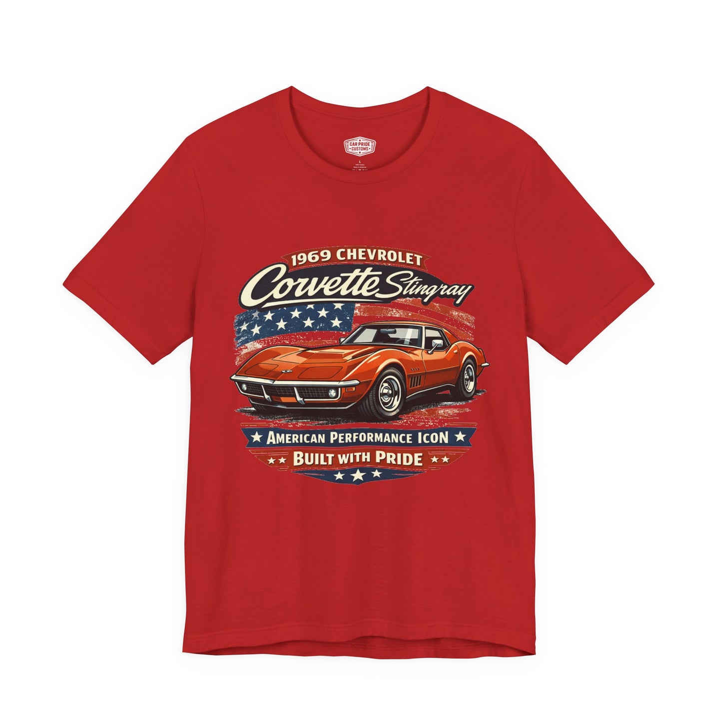 1969 Chevrolet Corvette Stingray Burnt Orange Pride - Premium Tee
