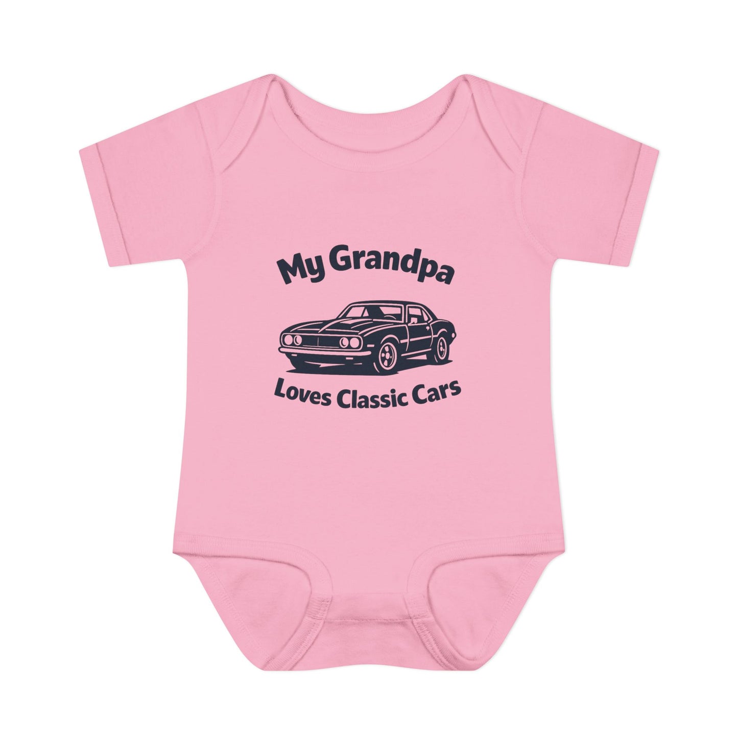 Funny Car Baby Onesie | Classic Car | Grandpa Car Lover Gift | 1968 Chevrolet Camaro | Grandpa Likes Cars