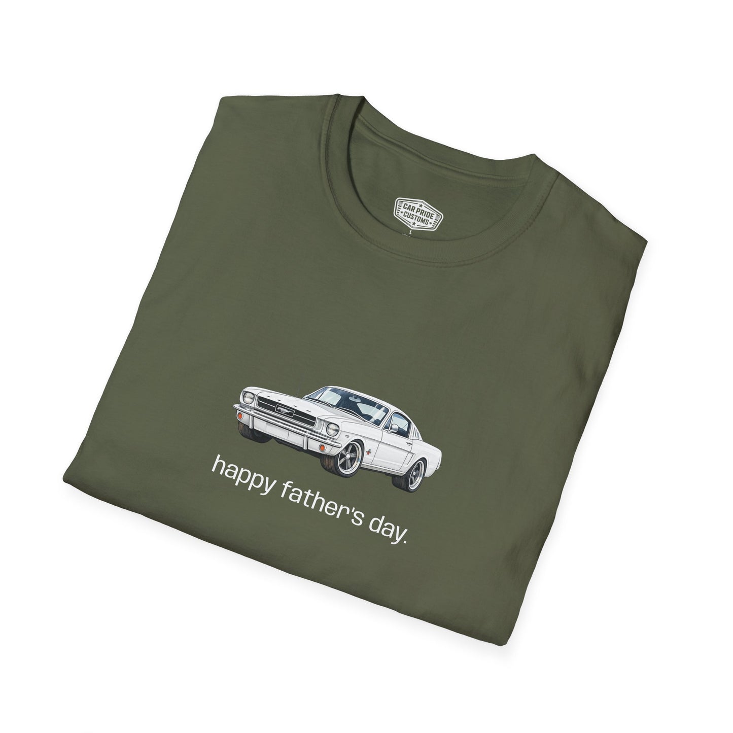 1965 Ford Mustang Happy Father’s Day T-Shirt | Classic Mustang Tee | Personalized Dad Car Shirt