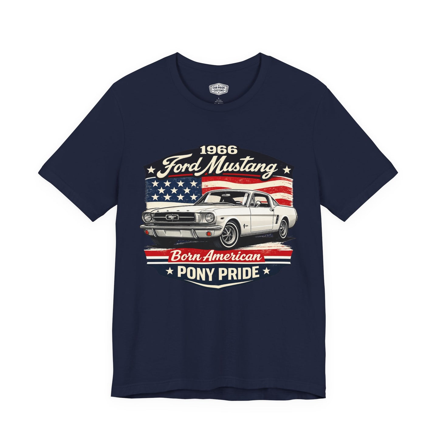 1966 Ford Mustang White Pride - Premium Tee