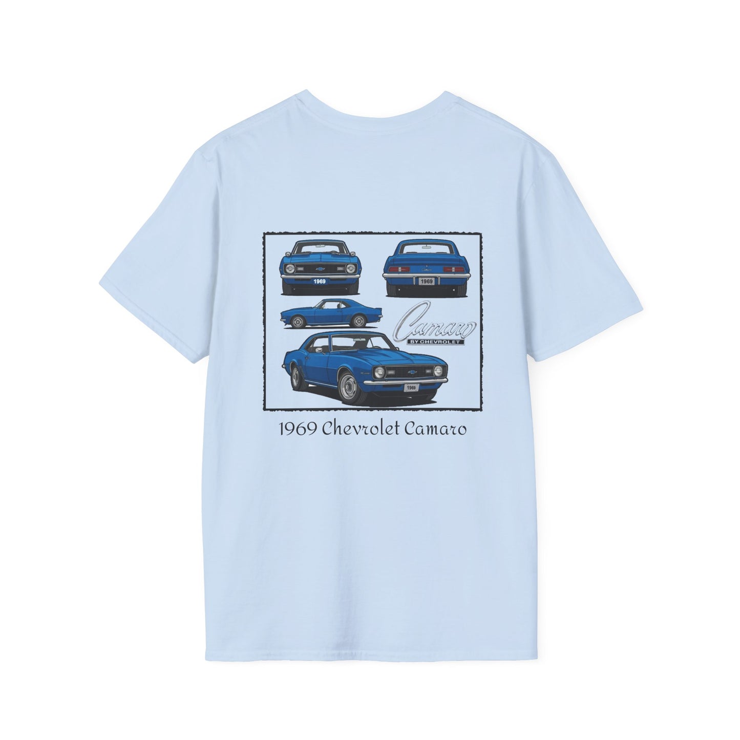 1969 Chevrolet Camaro Blue Stock - Standard Tee