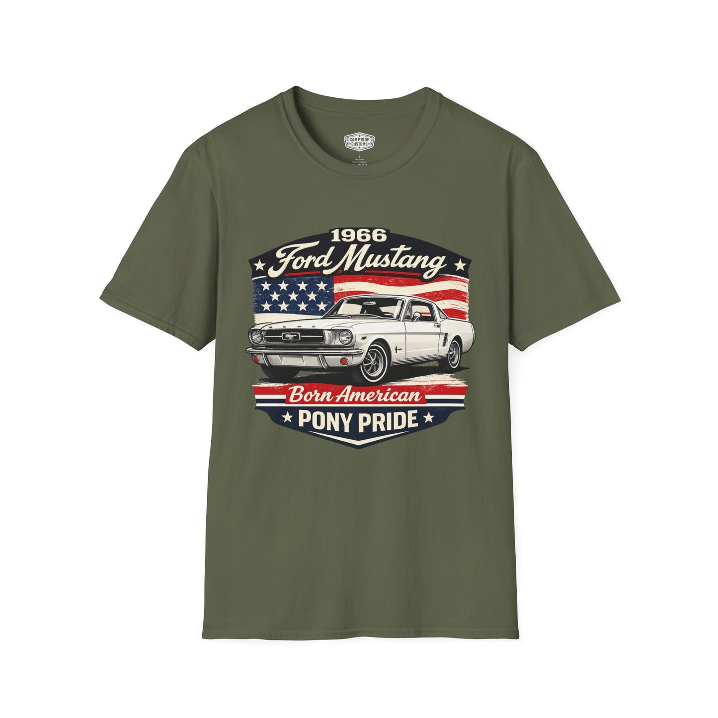 1966 Ford Mustang White Pride - Standard Tee