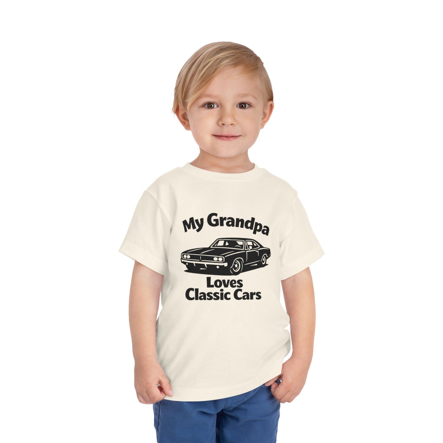 Funny Car T-Shirt | Classic Car Toddler T-Shirt| Grandpa Car Lover Gift | 1968 Dodge Charger | Grandpa Likes Cars