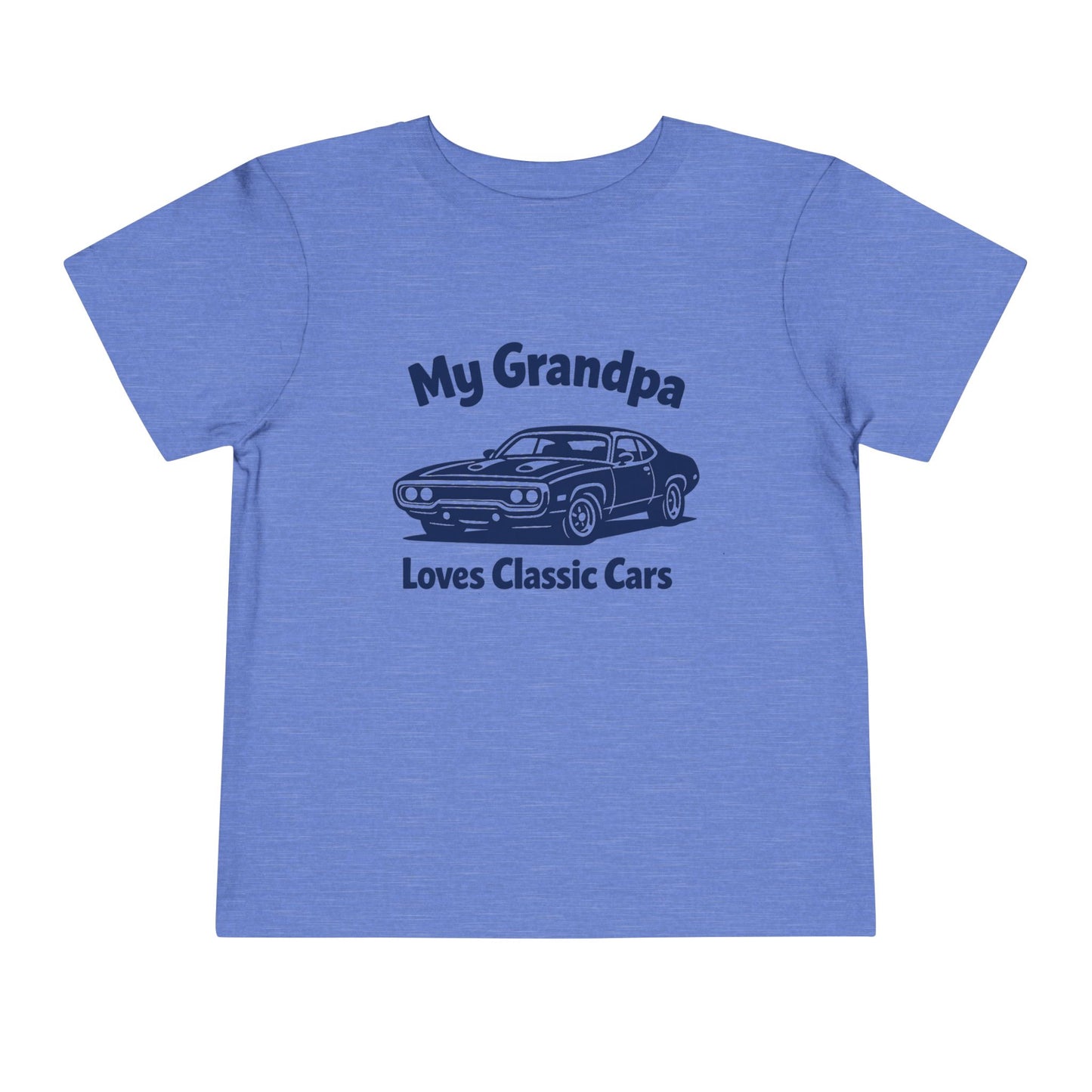 Funny Car T-Shirt | Classic Car Toddler T-Shirt| Grandpa Car Lover Gift | 1971 Plymouth Road Runner | Grandpa Likes Cars
