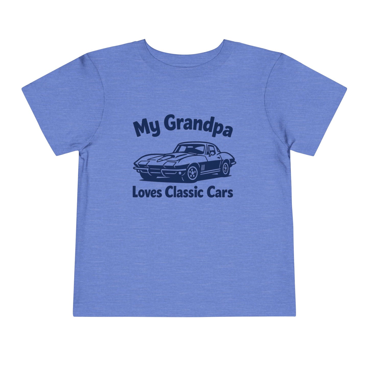 Funny Car T-Shirt | Classic Car Toddler T-Shirt| Grandpa Car Lover Gift | 1967 Chevrolet Corvette | Grandpa Likes Cars