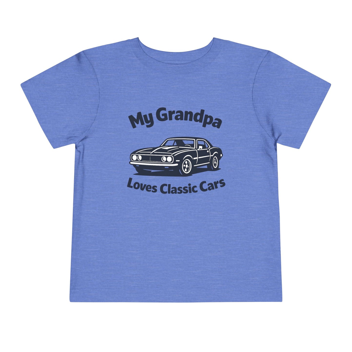 Funny Car T-Shirt | Classic Car Toddler T-Shirt| Grandpa Car Lover Gift | 1968 Chevrolet Camaro | Grandpa Likes Cars