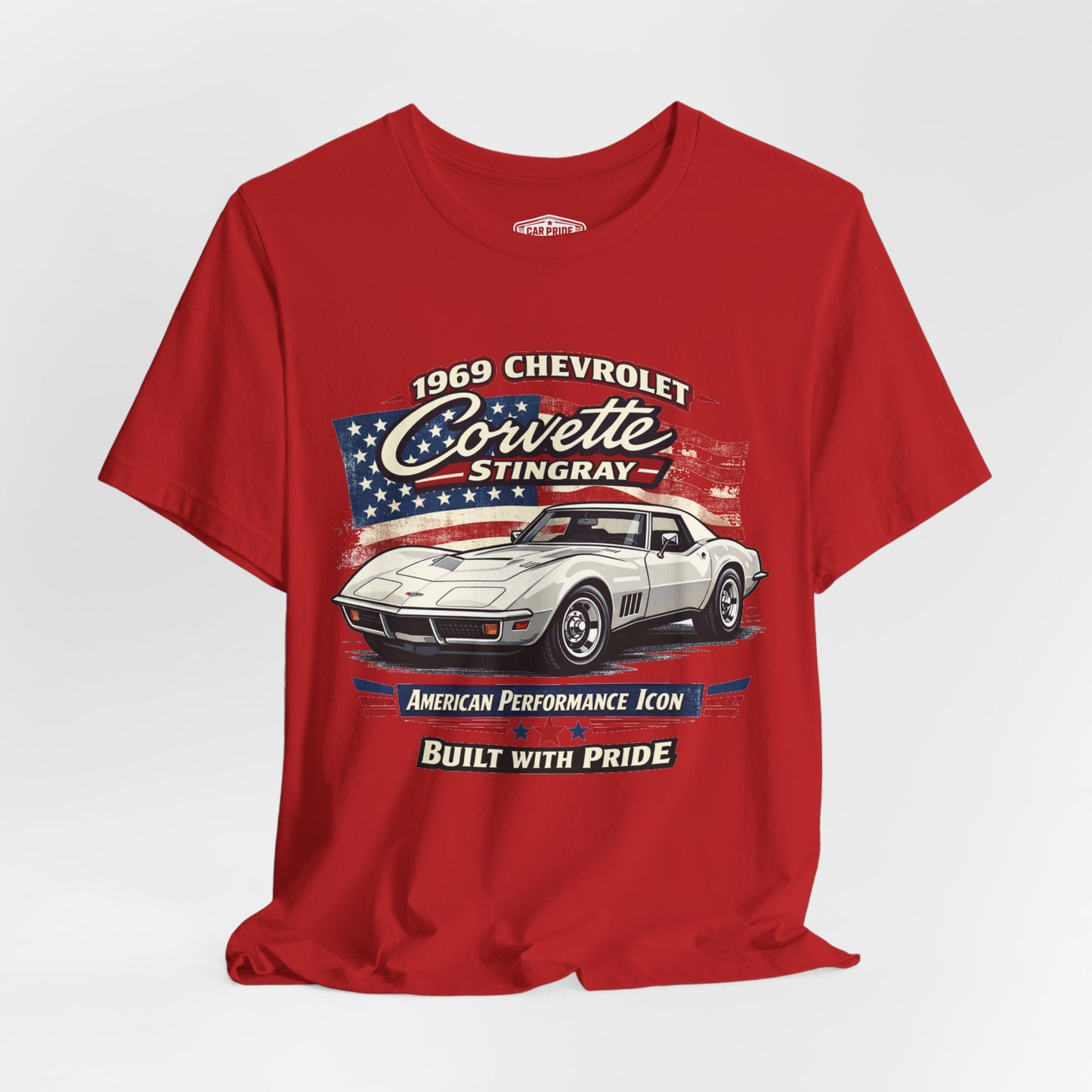 1969 Chevrolet Corvette Stingray White Pride - Premium Tee