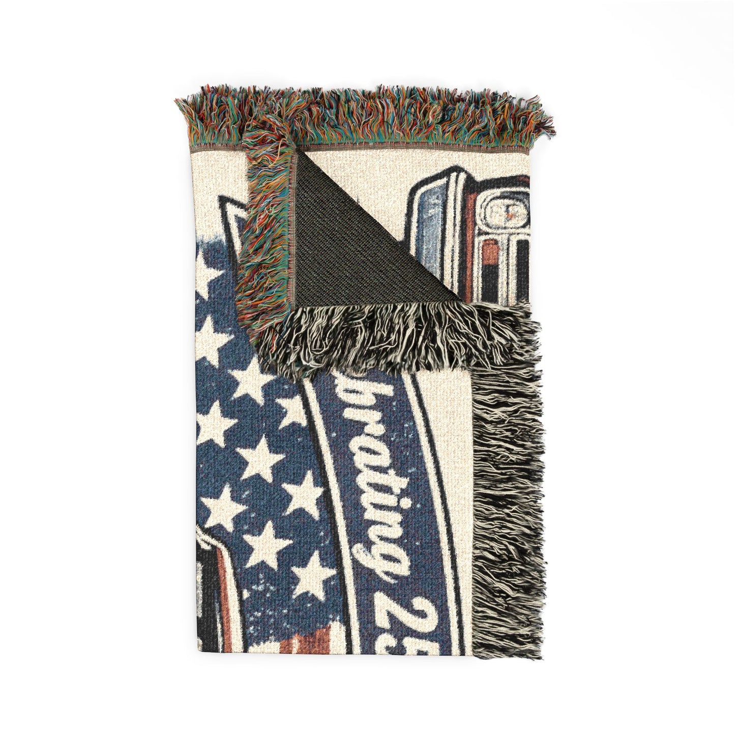 Chevy C10 Pickup SS Woven Throw Americana Patriotic Blanket | Automotive Home Decor | Collector Gift | Fathers Day Gift | Car Lover Gift