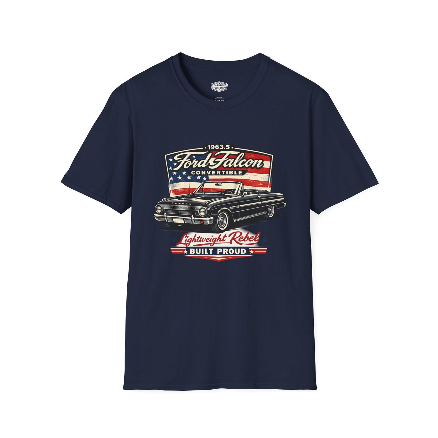 1963.5 Ford Falcon Convertible Black Pride - Standard Tee