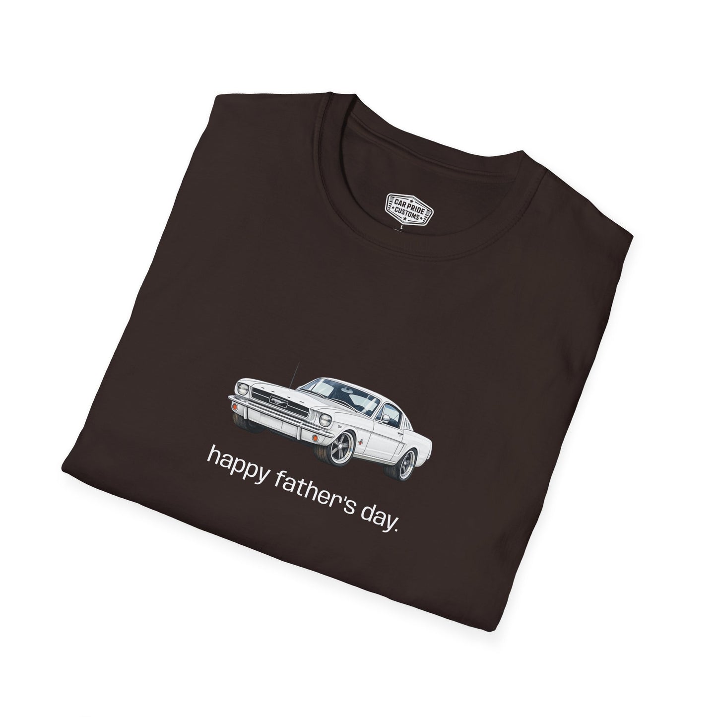 1965 Ford Mustang Happy Father’s Day T-Shirt | Classic Mustang Tee | Personalized Dad Car Shirt