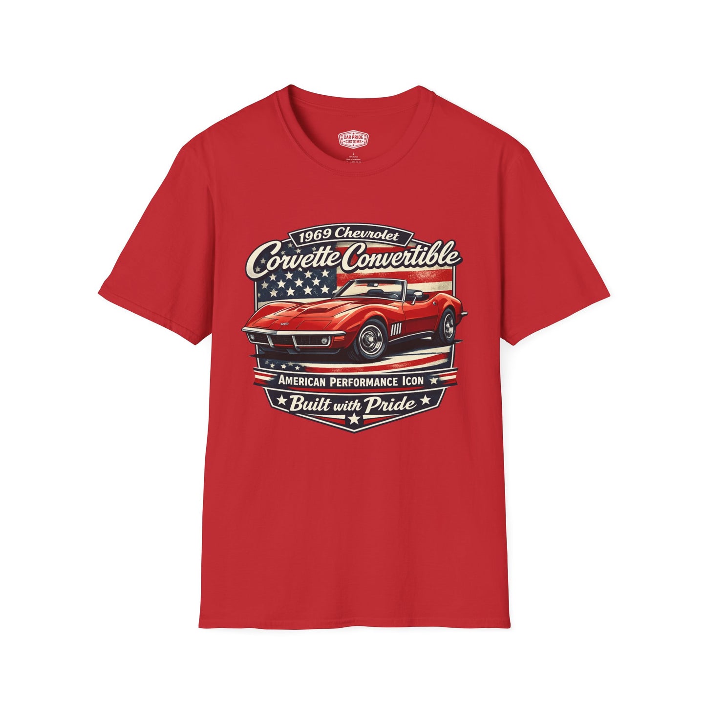 1969 Chevrolet Corvette Convertible Red Pride - Standard Tee