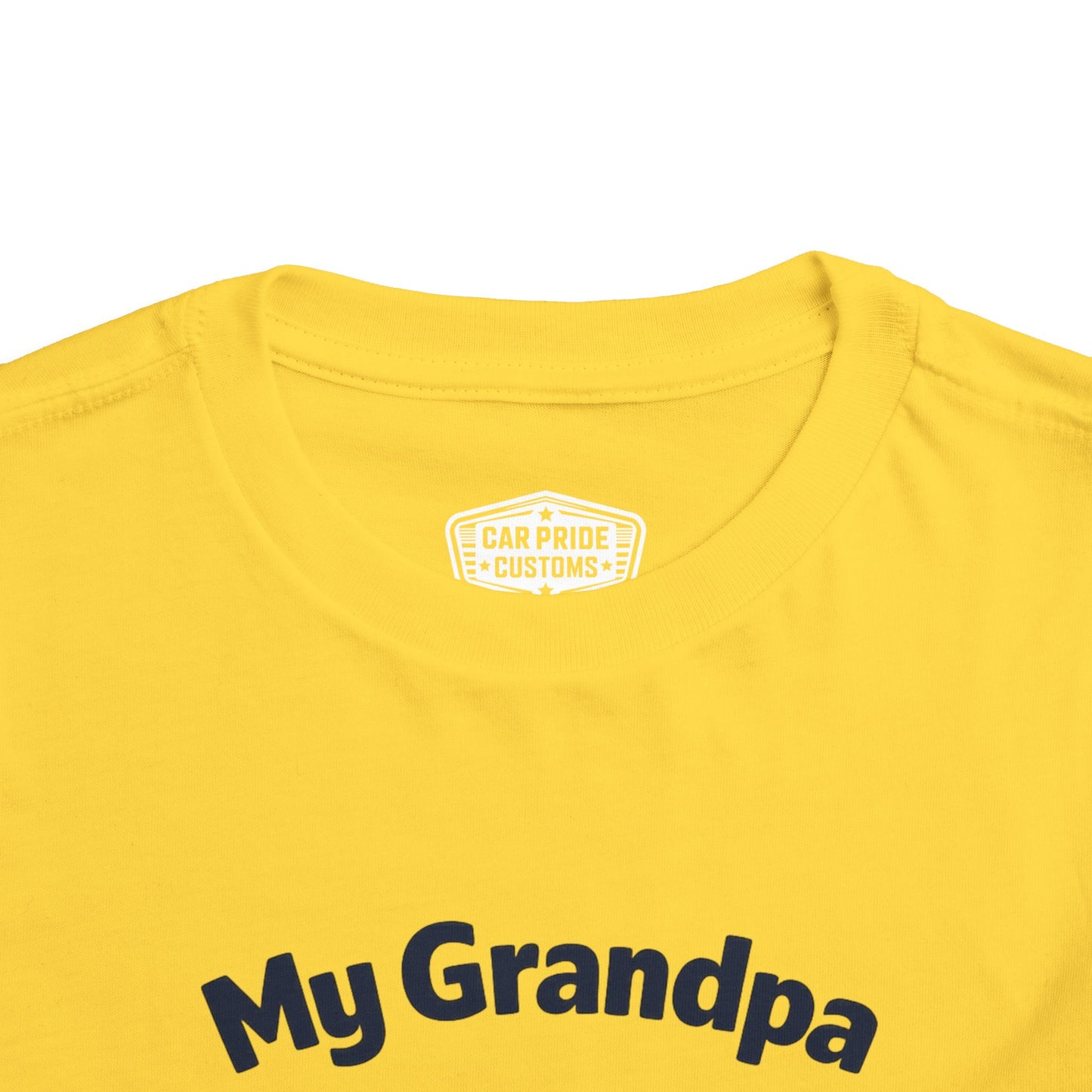 Funny Car T-Shirt | Classic Car Toddler T-Shirt| Grandpa Car Lover Gift | 1968 Chevrolet Camaro | Grandpa Likes Cars