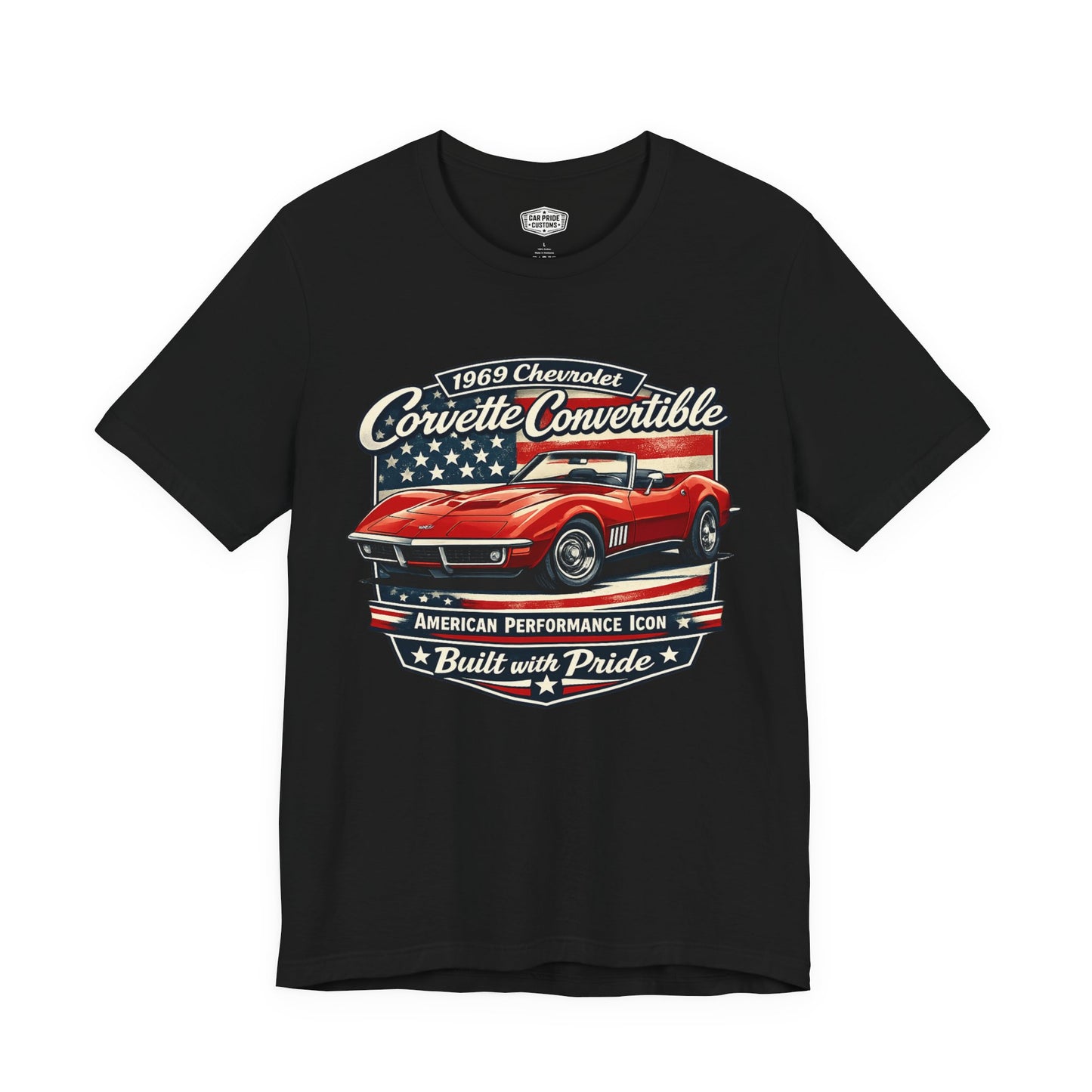 1969 Chevrolet Corvette Convertible Red Pride - Premium Tee