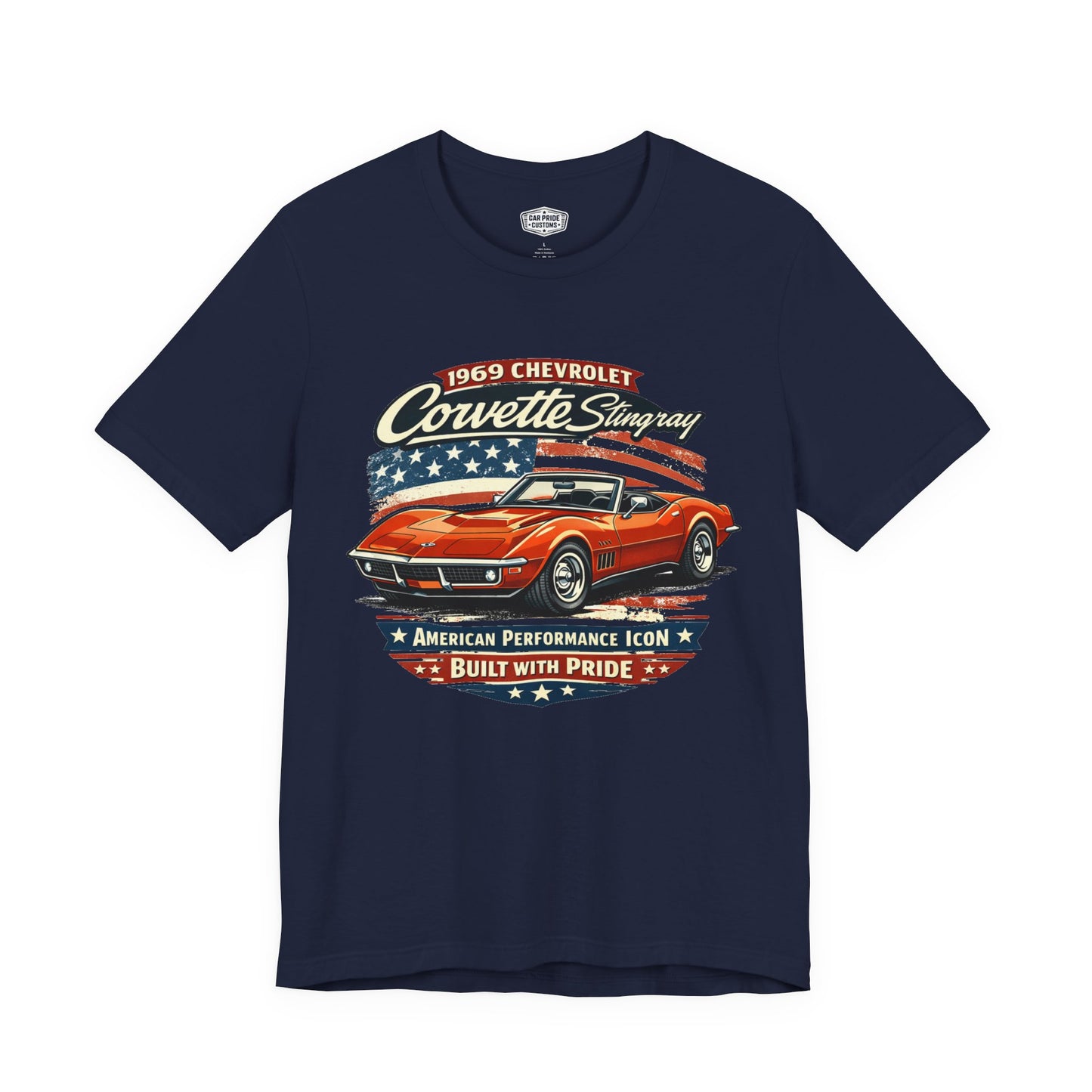 1969 Chevrolet Corvette Stingray Convertible Burnt Orange Pride - Premium Tee
