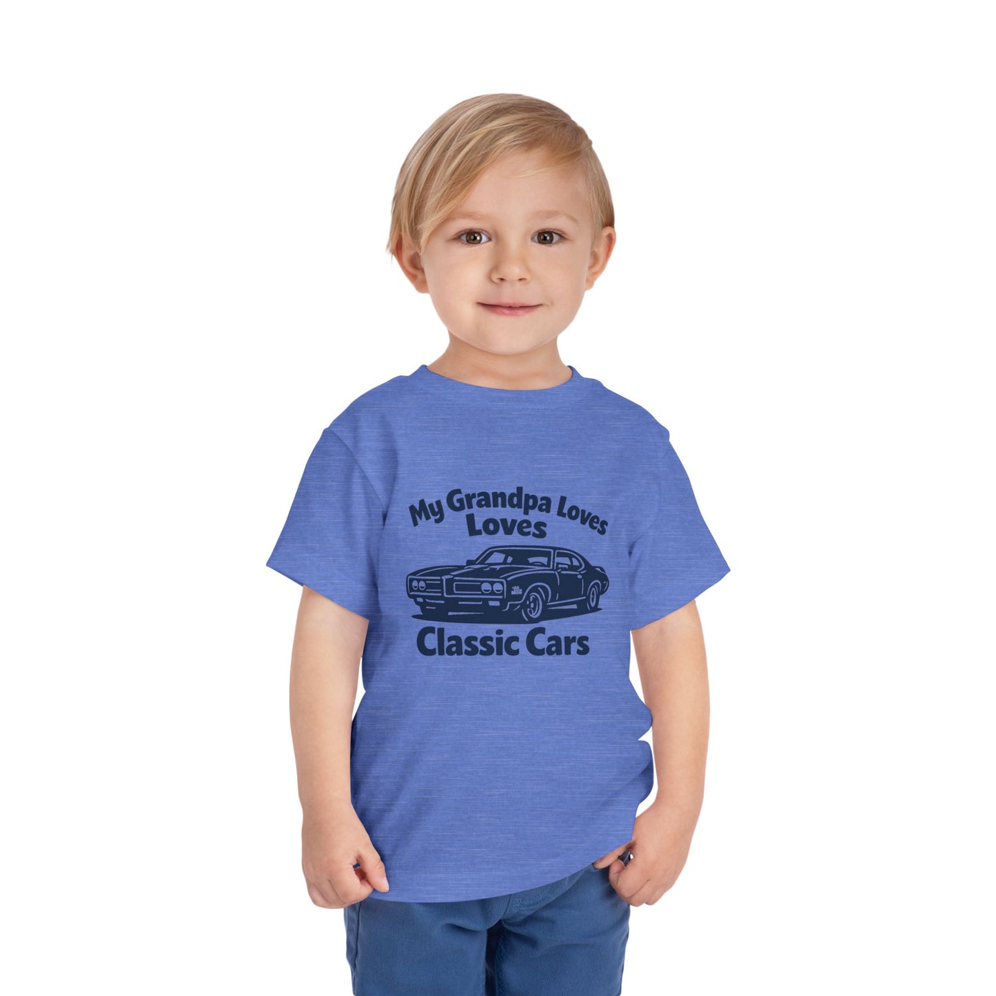 Funny Car T-Shirt | Classic Car Toddler T-Shirt| Grandpa Car Lover Gift | 1969 Pontiac GTO | Grandpa Likes Cars