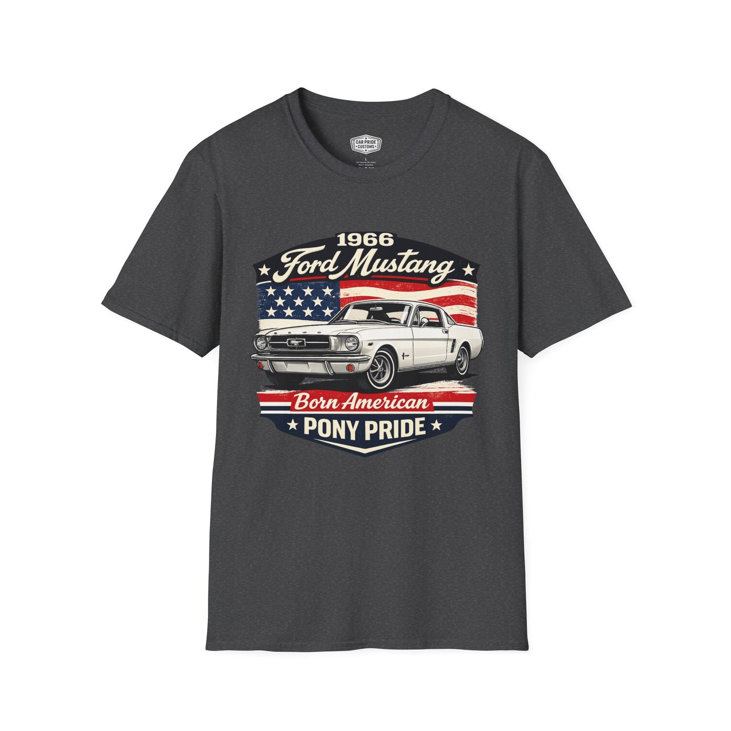 1966 Ford Mustang White Pride - Standard Tee