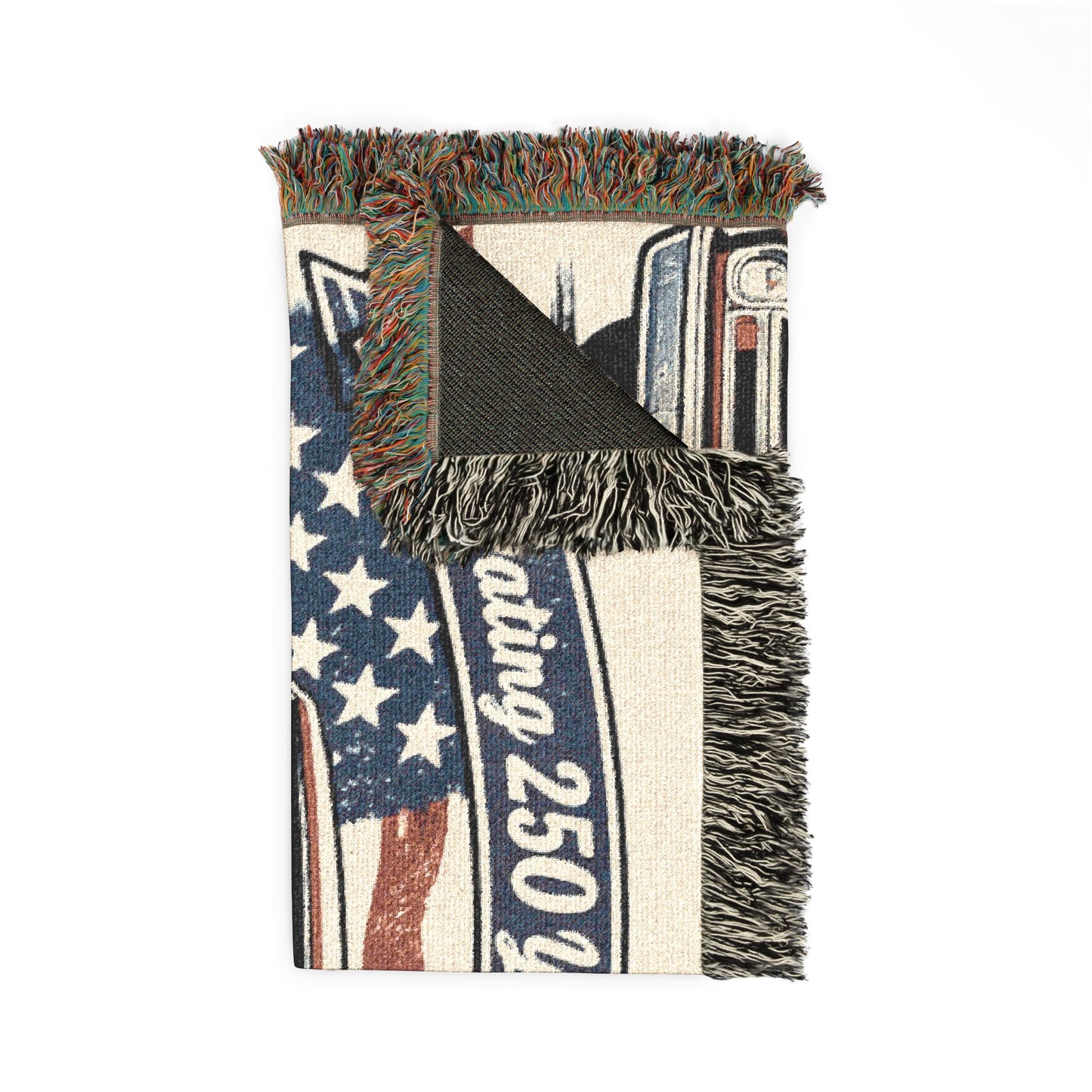 Chevy C10 Pickup SS Woven Throw Americana Patriotic Blanket | Automotive Home Decor | Collector Gift | Fathers Day Gift | Car Lover Gift