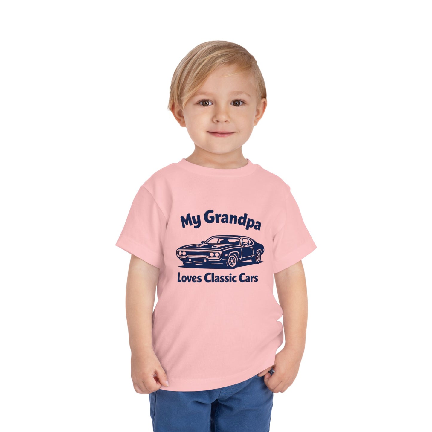 Funny Car T-Shirt | Classic Car Toddler T-Shirt| Grandpa Car Lover Gift | 1971 Plymouth Road Runner | Grandpa Likes Cars