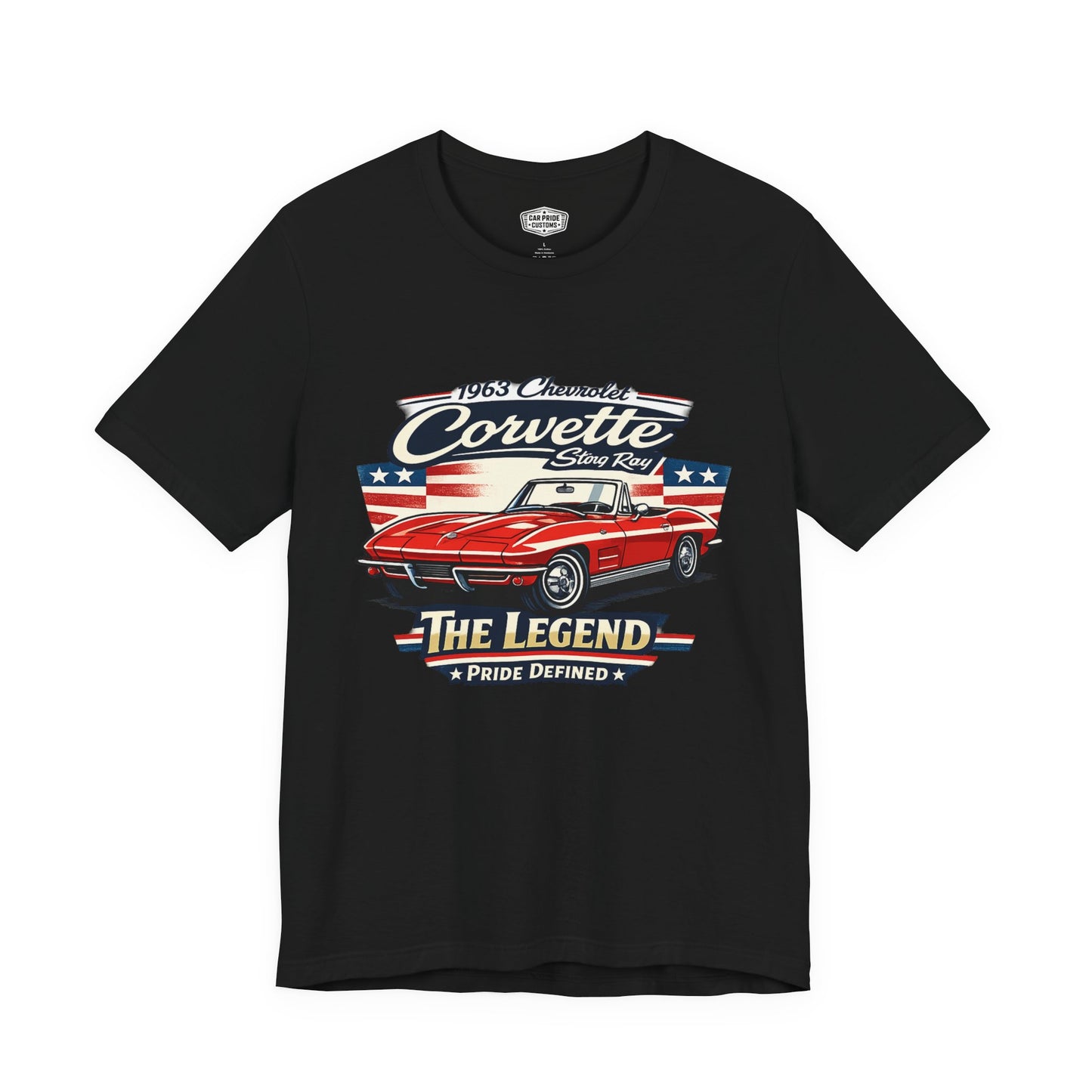 1963 Chevrolet Corvette Stingray Convertible Pride - Premium Tee