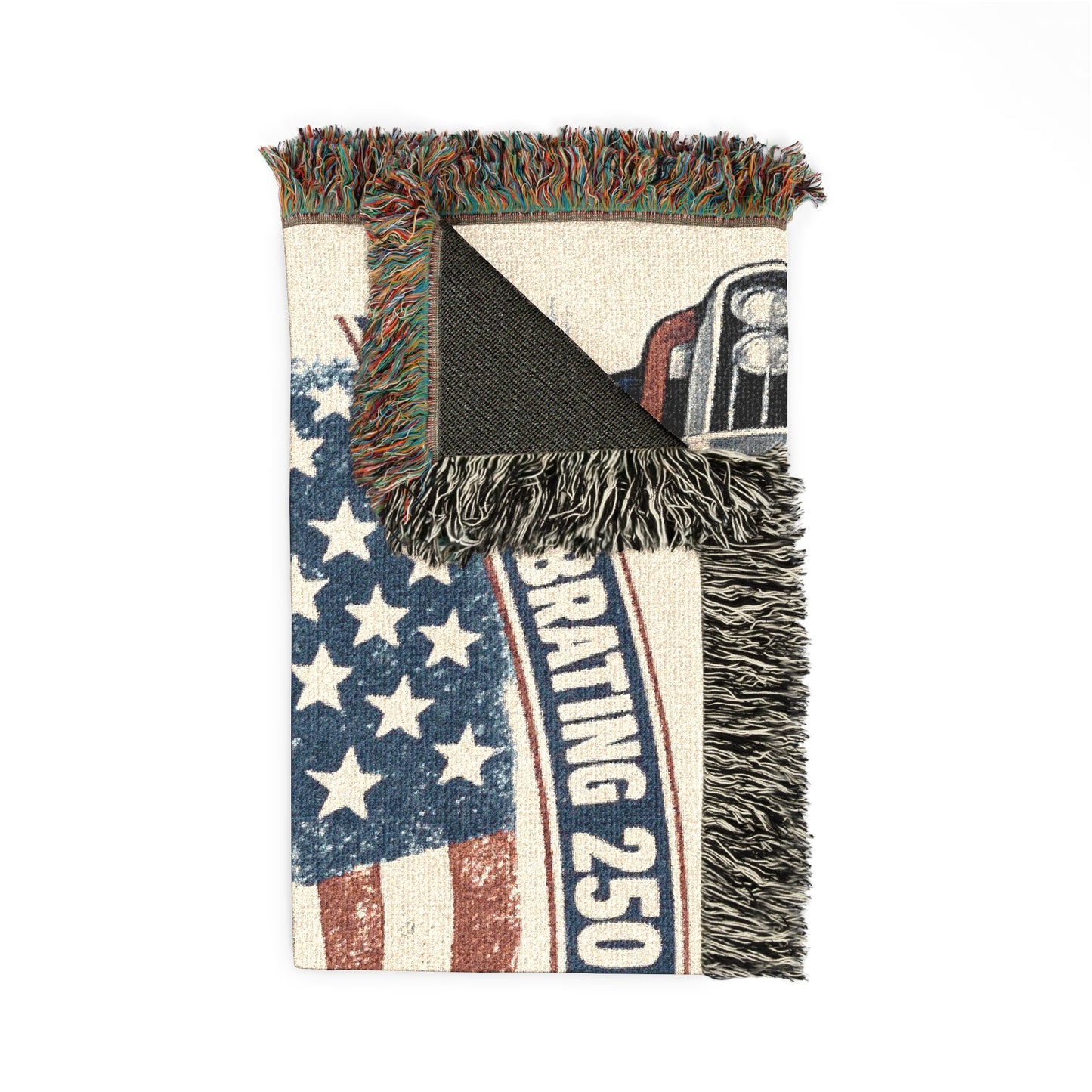Classic Firebird Woven Throw Americana Patriotic Blanket | Automotive Home Decor | Collector Gift | Fathers Day Gift | Car Lover Gift
