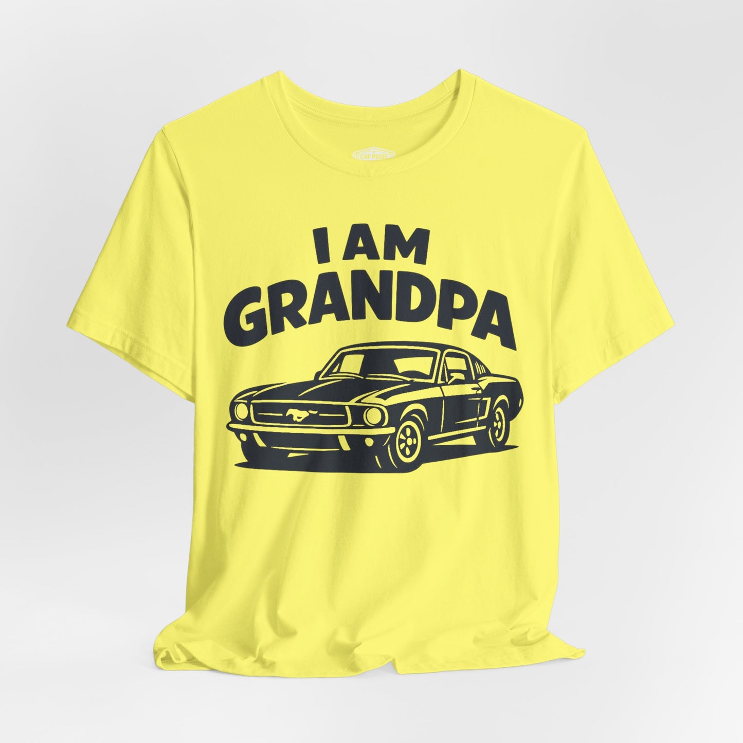 Funny Car T-Shirt | Classic Car Grandpa T-Shirt| Grandpa Car Lover Gift | 1968 Ford Mustang | I am Grandpa