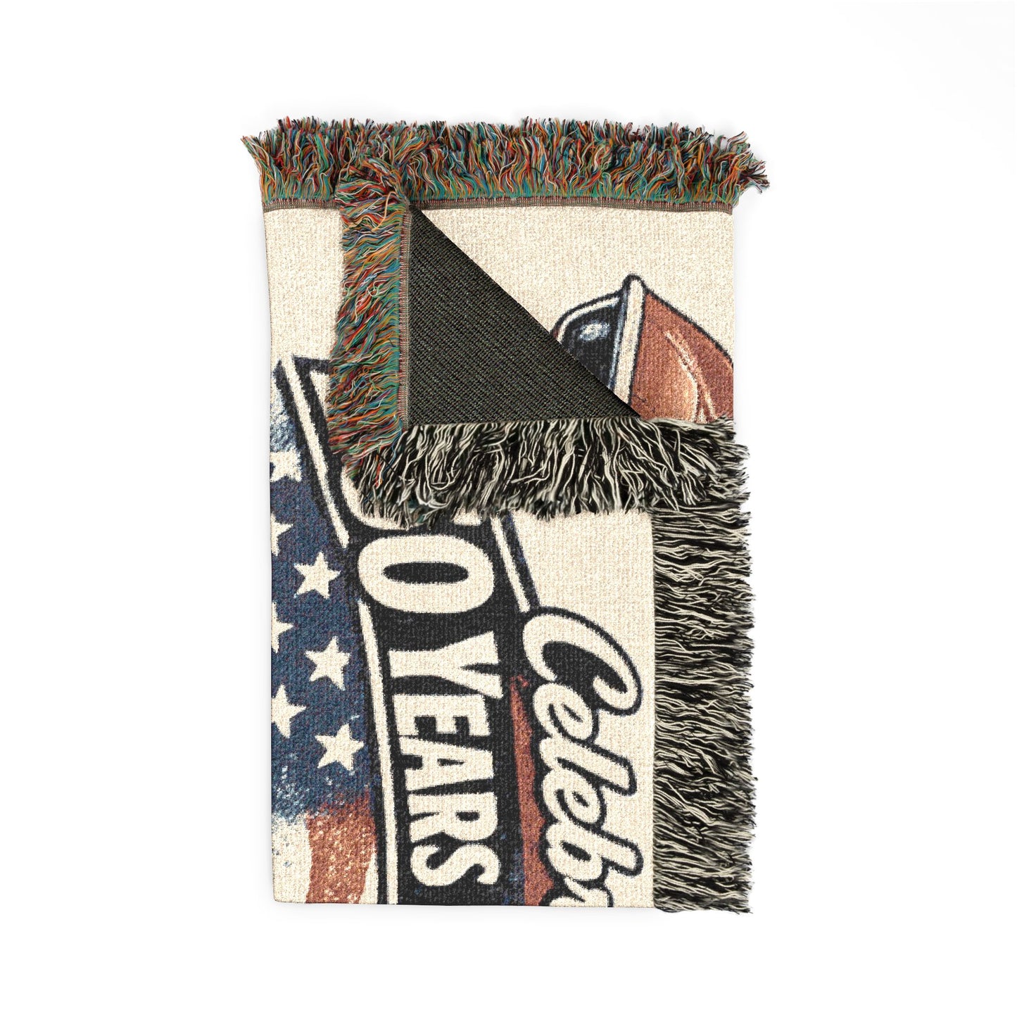 Corvette Woven Throw Americana Patriotic Blanket | Automotive Home Decor | Collector Gift | Fathers Day Gift | Car Lover Gift