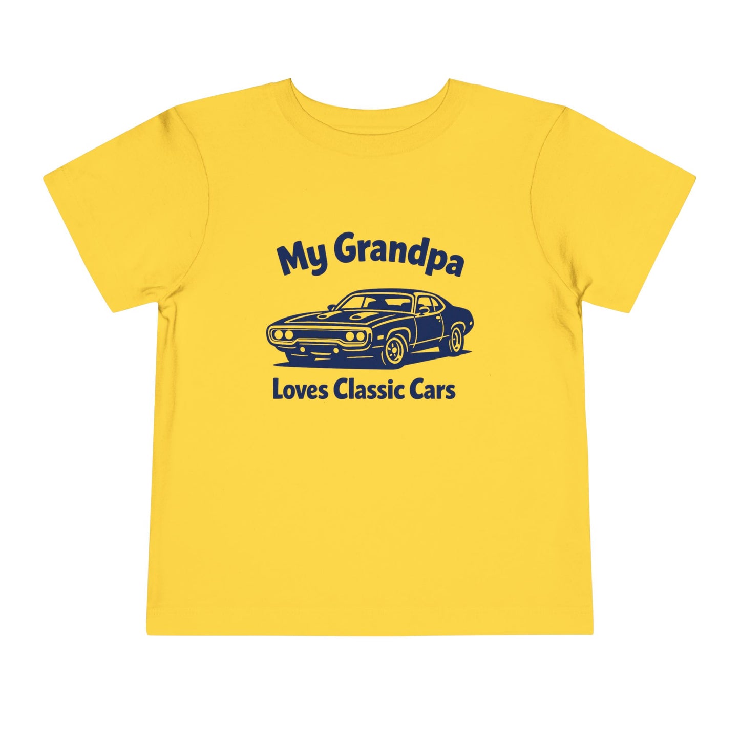 Funny Car T-Shirt | Classic Car Toddler T-Shirt| Grandpa Car Lover Gift | 1971 Plymouth Road Runner | Grandpa Likes Cars