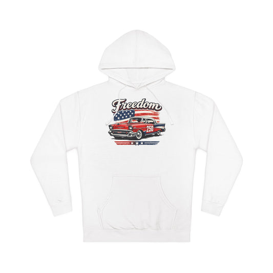 Freedom Chevrolet Bel Air 250 Patriotic American Muscle Car Hoodie| Fathers Day Gift | Car Enthusiast Hoodie