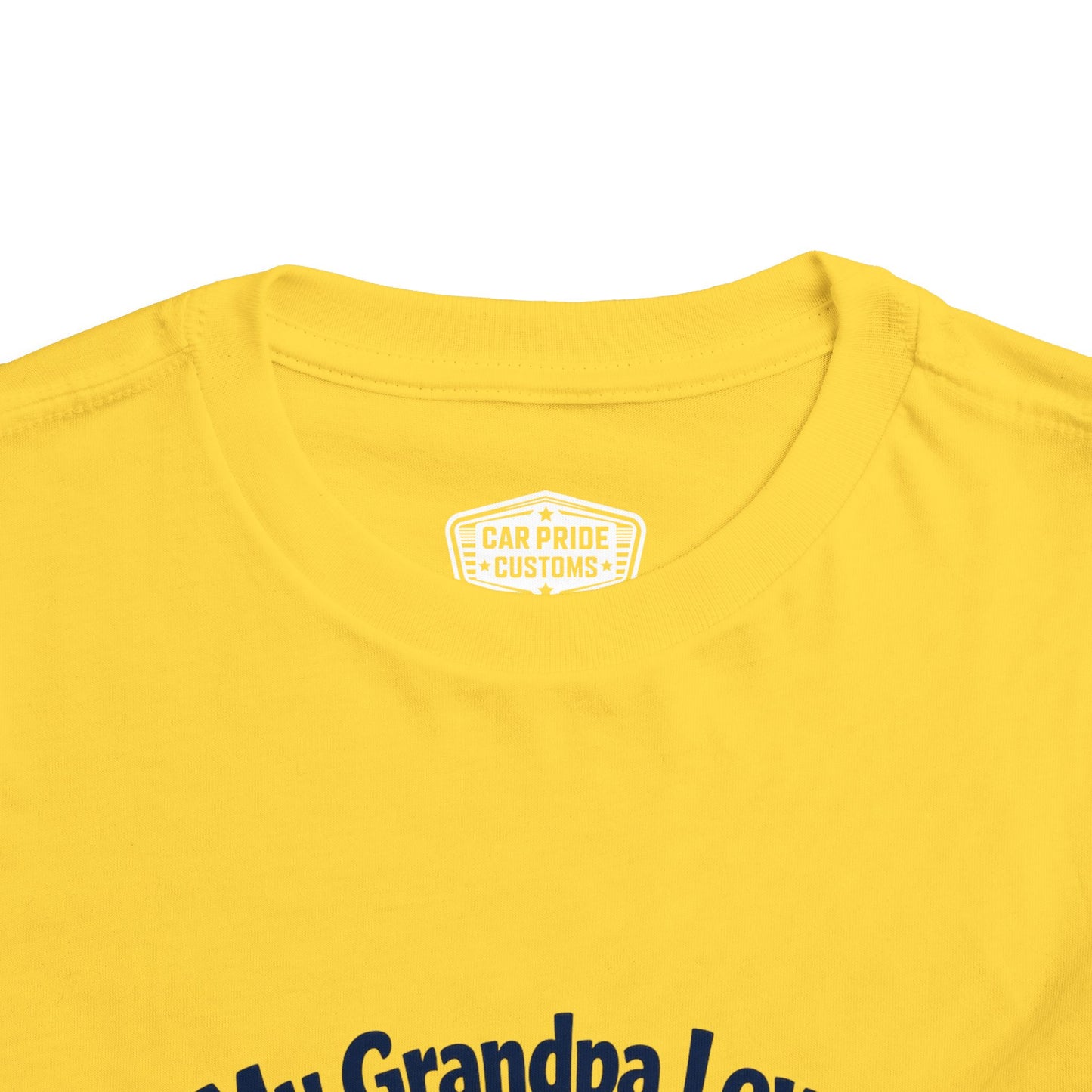 Funny Car T-Shirt | Classic Car Toddler T-Shirt| Grandpa Car Lover Gift | 1968 Ford Mustang | Grandpa Likes Cars