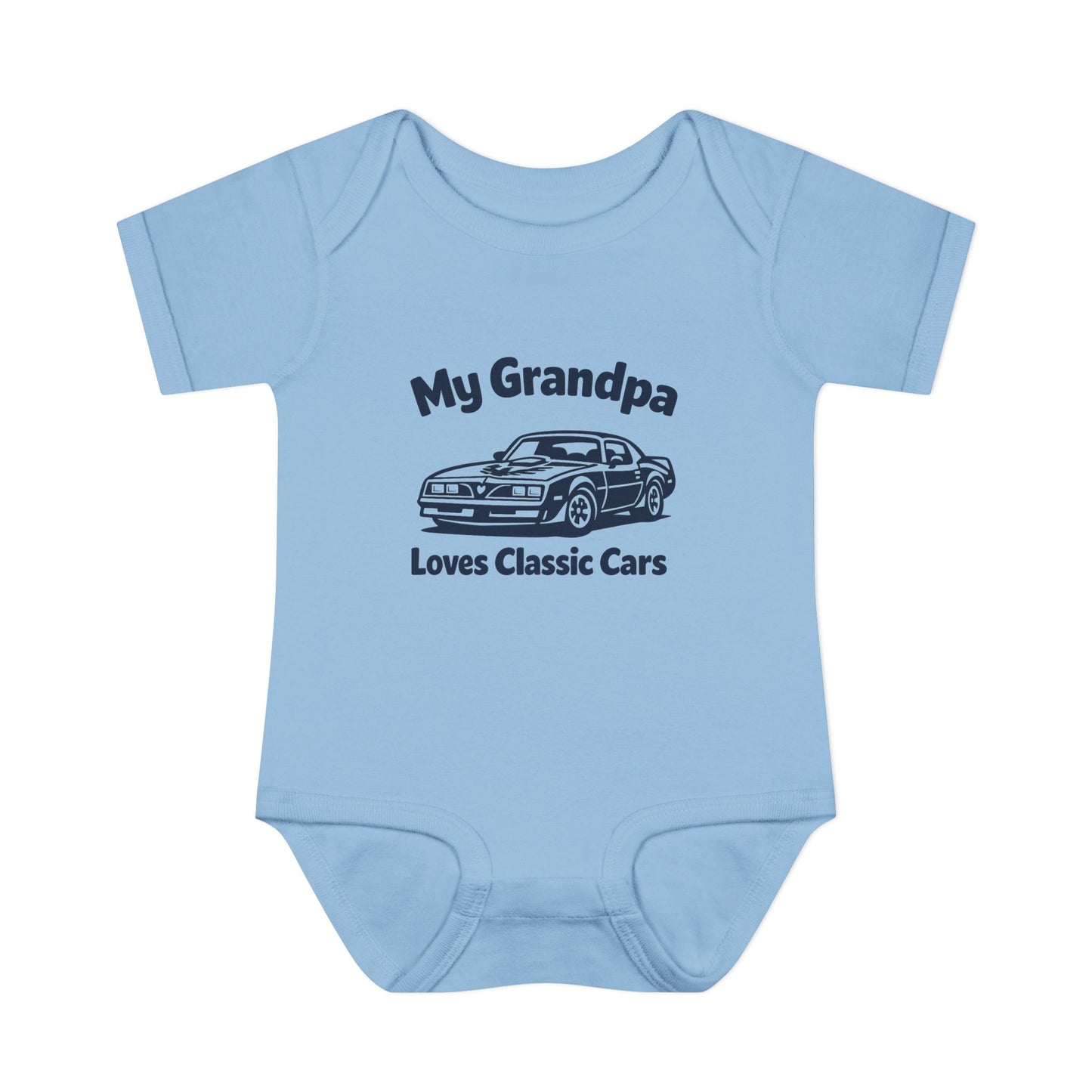 Funny Car Baby Onesie | Classic Car | Grandpa Car Lover Gift | 1979 Pontiac Trans AM | Grandpa Likes Cars