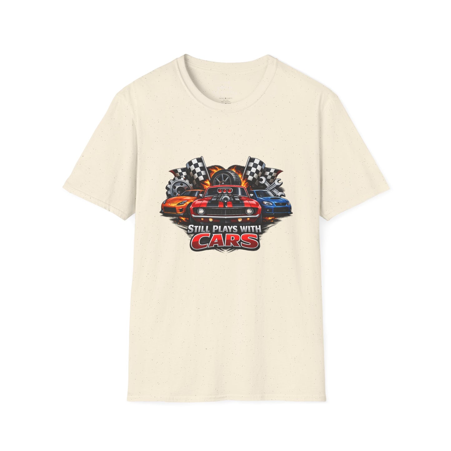 Still Plays with Cars | Funny Muscle Car T-Shirt | Fathers Day Gift for Dad | Hot Rod | Car Lover Gift