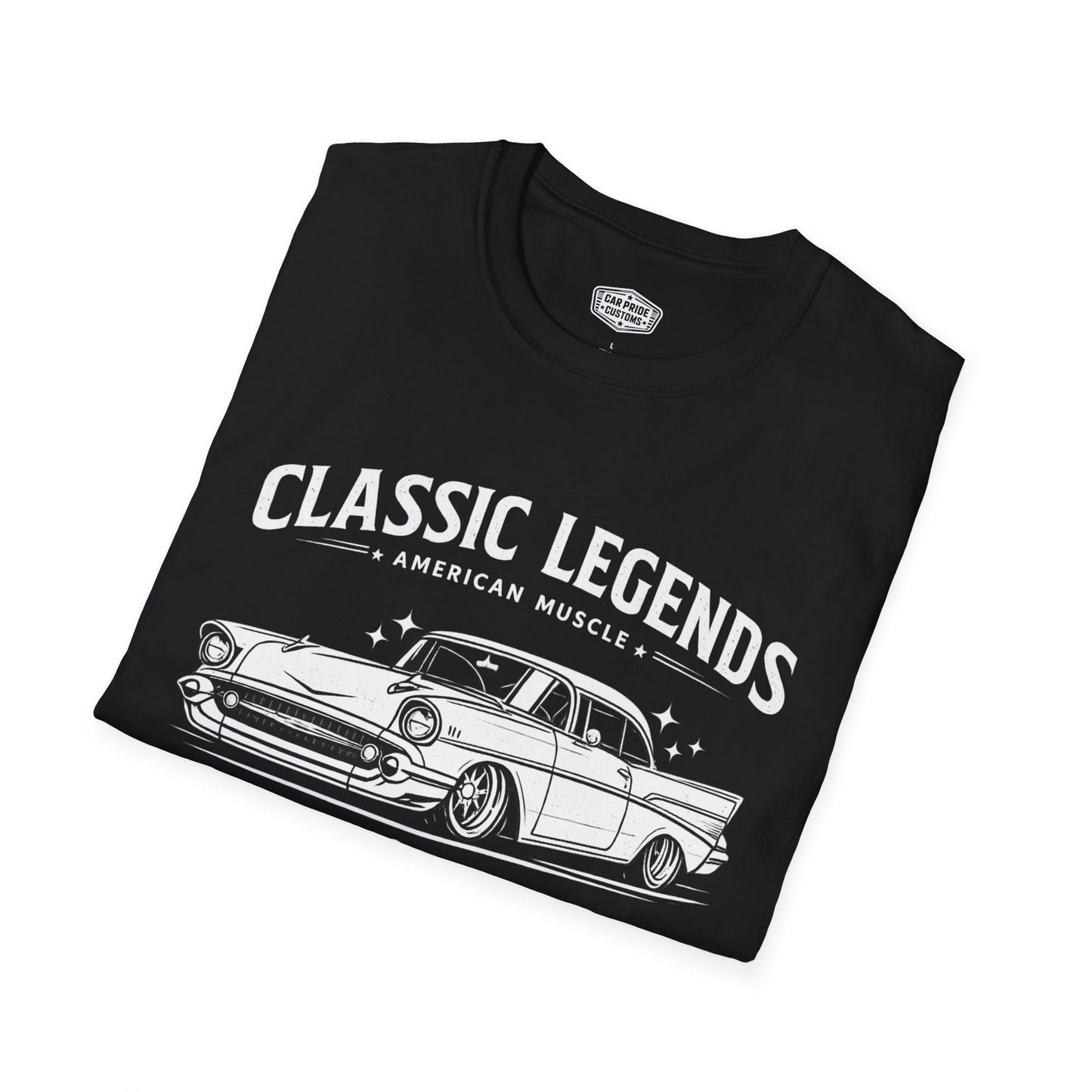 Classic Legends | 1957 Chevy Bel Air T-Shirt | American Muscle Graphic Tee | Tri-Five Chevrolet Shirt