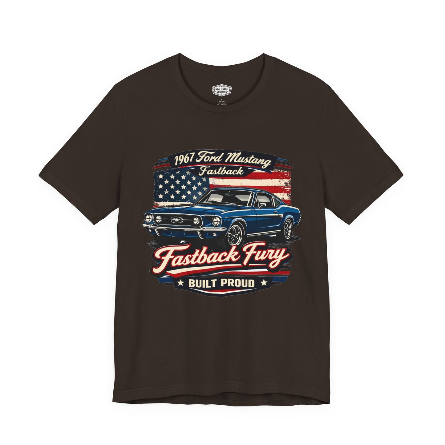 1967 Ford Mustang Fastback Pride - Premium Tee