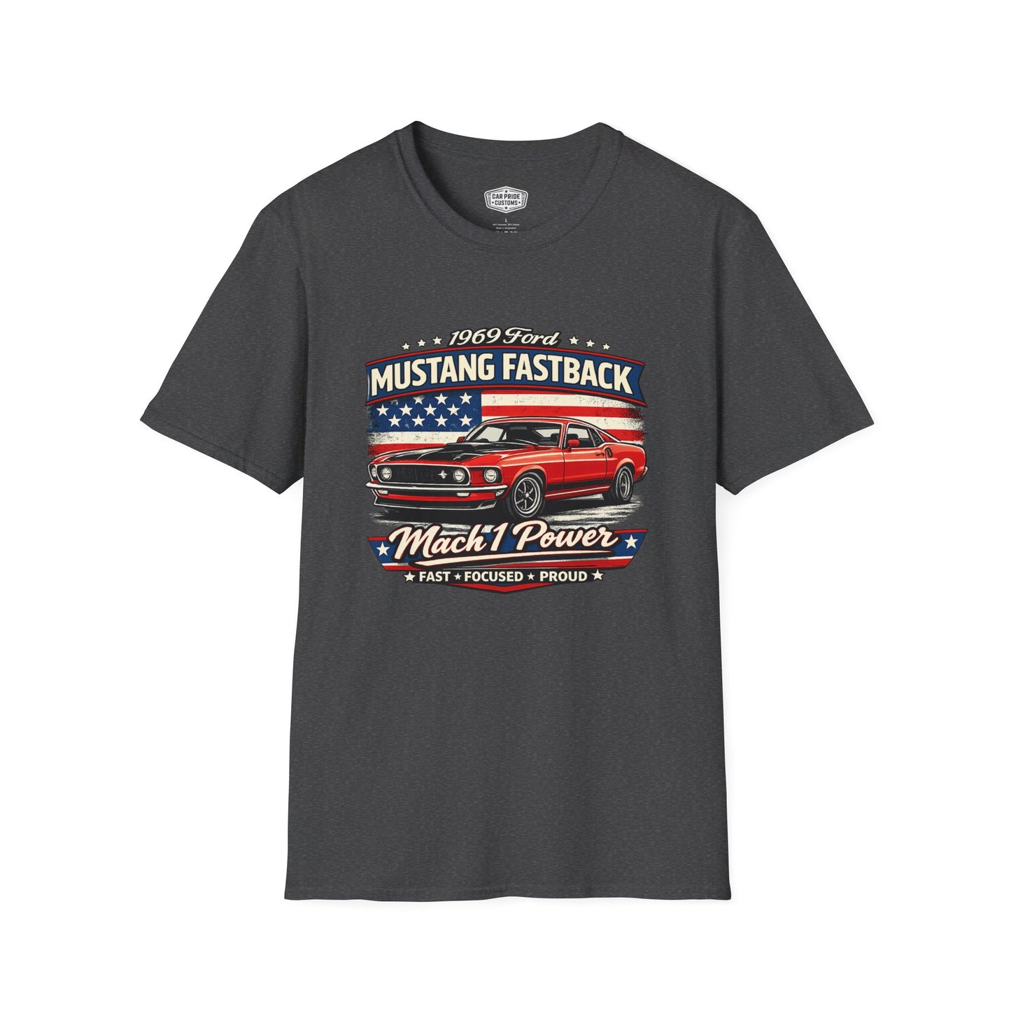 1969 Ford Mustang Fastback Mach 1 Pride - Standard Tee