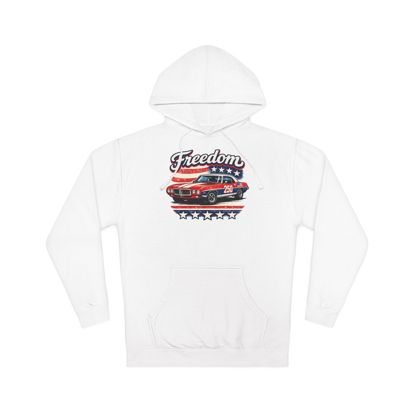 Freedom Classic Firebird 250 Patriotic American Muscle Car Hoodie| Fathers Day Gift | Car Enthusiast Hoodie