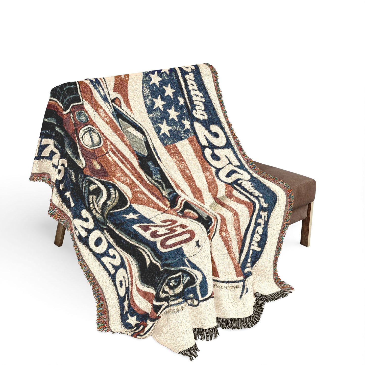 Camaro SS Woven Throw Americana Patriotic Blanket | Automotive Home Decor | Collector Gift | Fathers Day Gift | Car Lover Gift