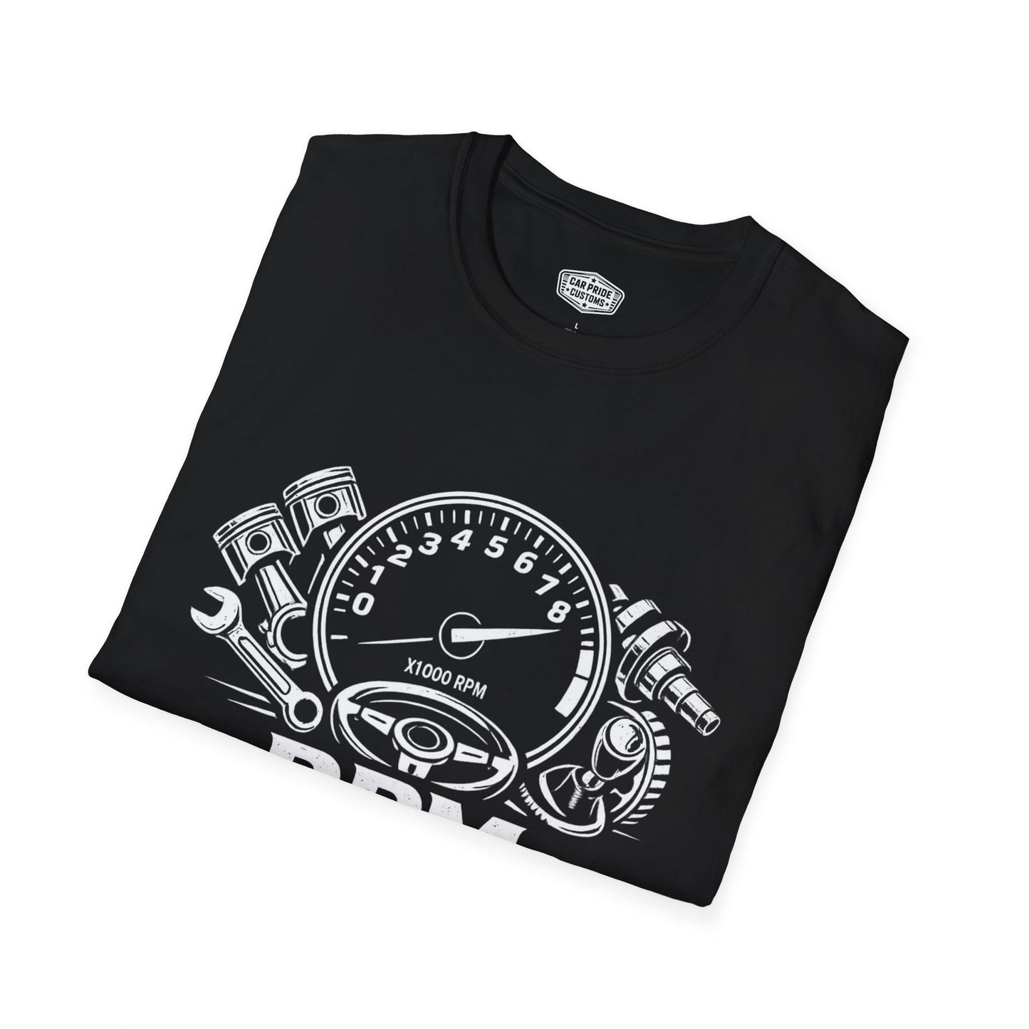 RPM Retirement Plan for Men T-Shirt | Funny Mechanic Car Guy Graphic Tee | Retirement Gift for Dad