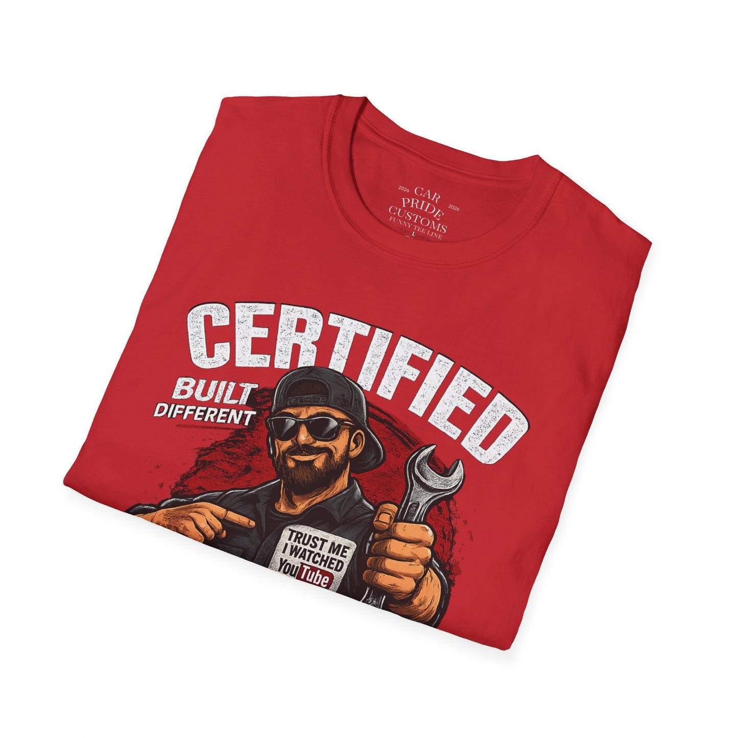 Certified Mechanic Guy T-Shirt | Funny Car Lover T-Shirt | Fathers Day Gift for Dad | Hot Rod | Car Lover Gift