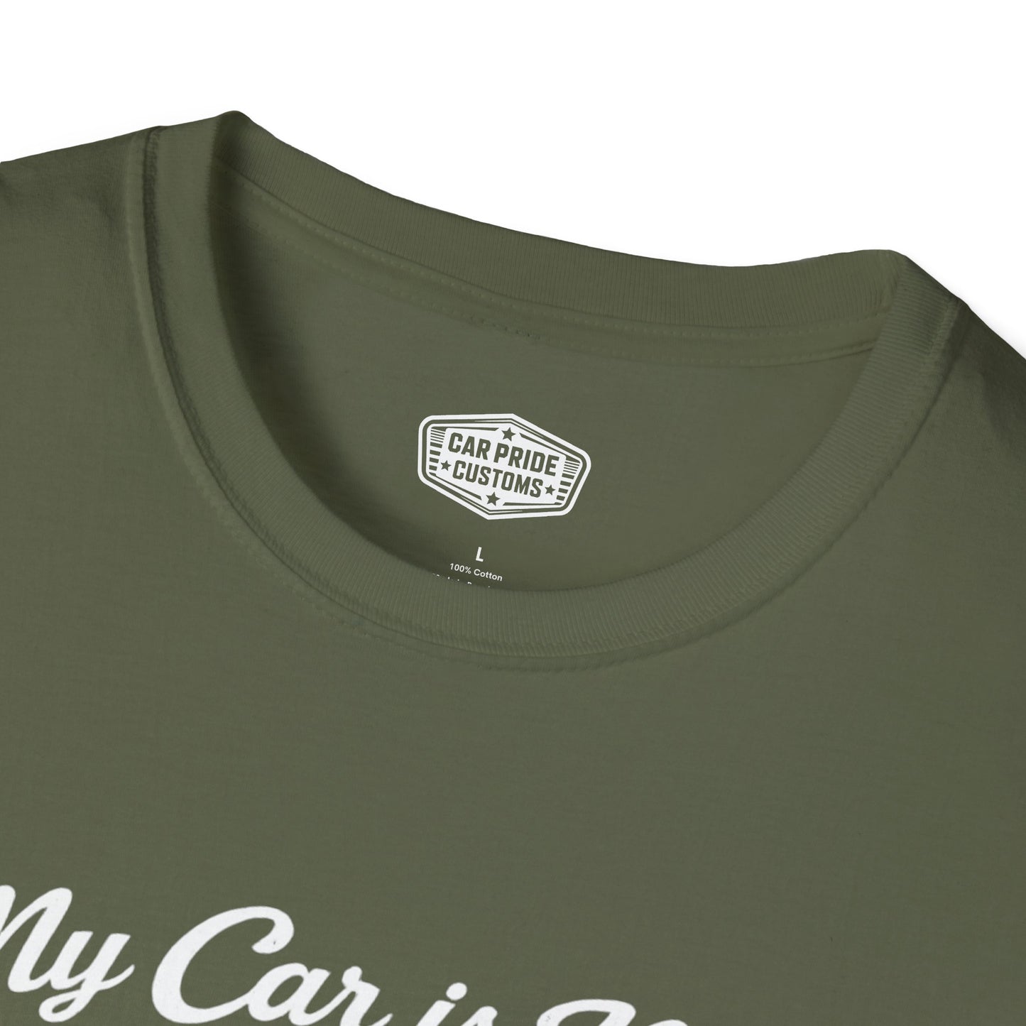 My Car is My Therapist | 1968 Chevy Camaro T-Shirt | Funny Convertible Muscle Car Graphic Tee | Classic Camaro Shirt