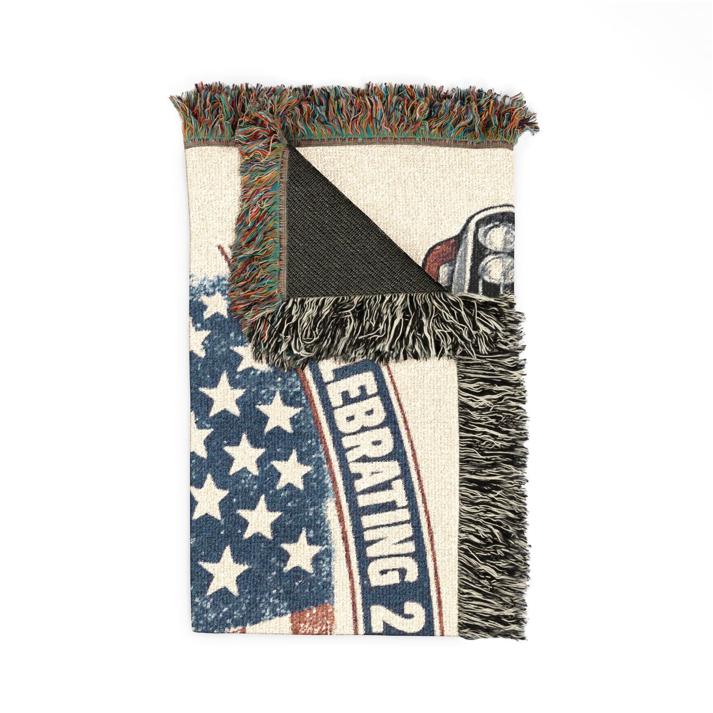Classic Firebird Woven Throw Americana Patriotic Blanket | Automotive Home Decor | Collector Gift | Fathers Day Gift | Car Lover Gift
