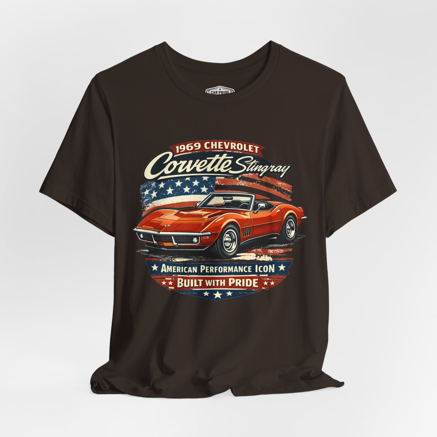 1969 Chevrolet Corvette Stingray Convertible Burnt Orange Pride - Premium Tee