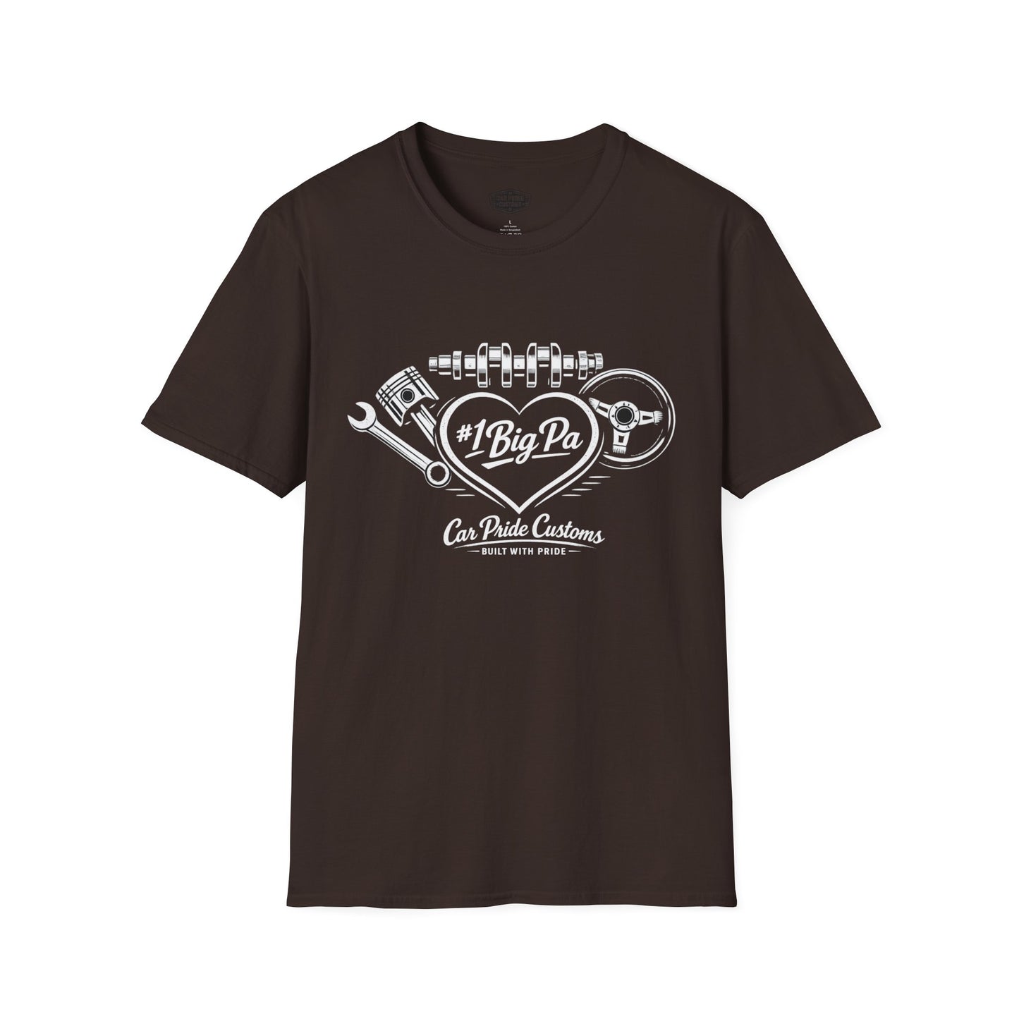 #1 Big Pa Car Shirt | Father’s Day Gift for Grandpa | Car Guy Shirt | Automotive Tee