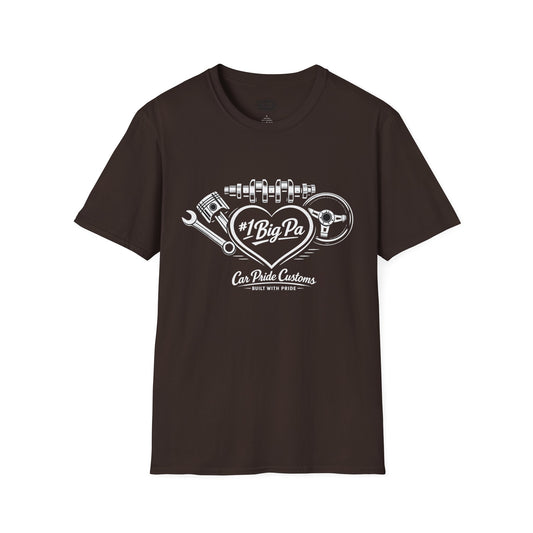 #1 Big Pa Car Shirt | Father’s Day Gift for Grandpa | Car Guy Shirt | Automotive Tee