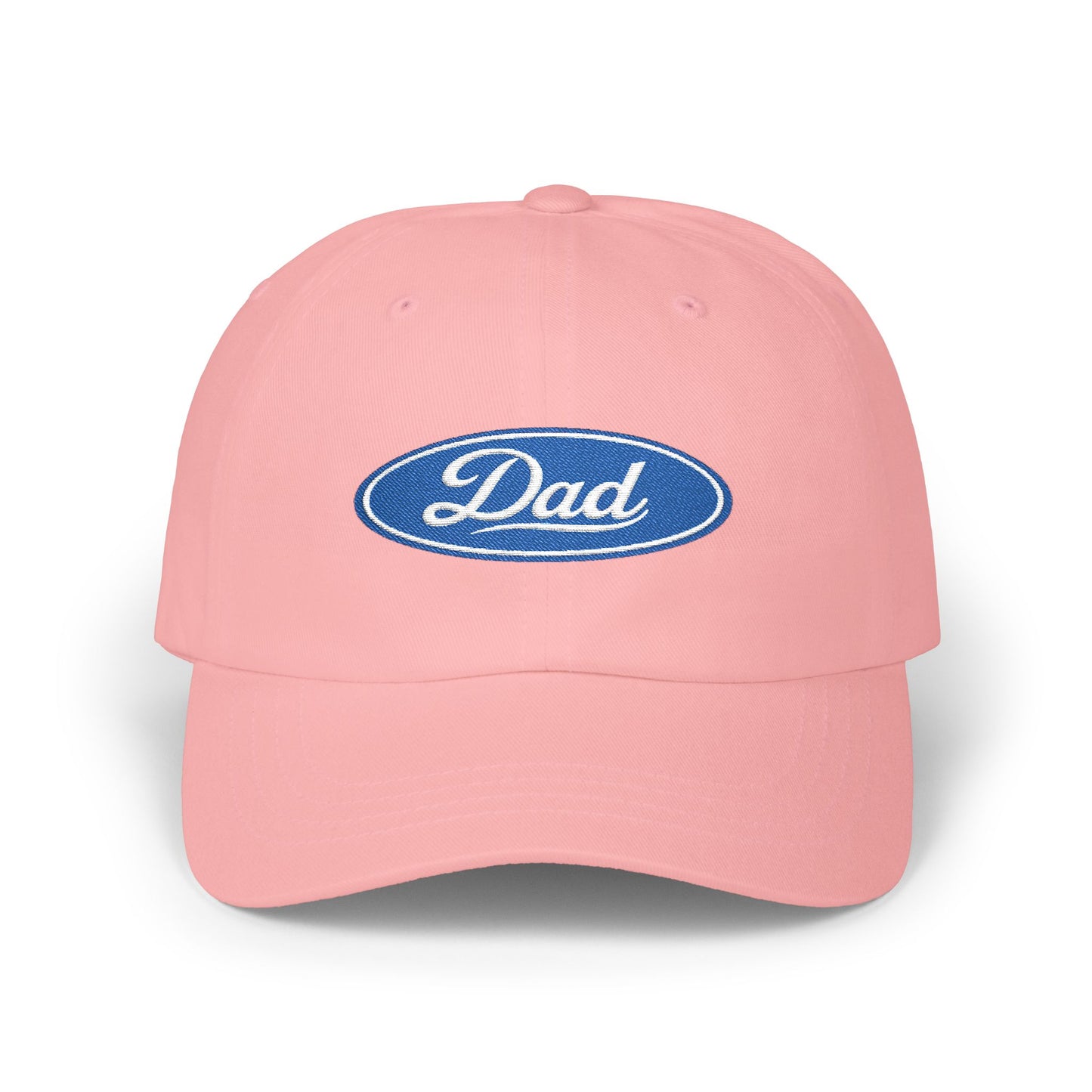 Dad Logo Embroidered Hat | Classic Oval Dad Cap | Personalized Dad Gift | Father's Day Hat for Dad | Vintage Style Dad Hat