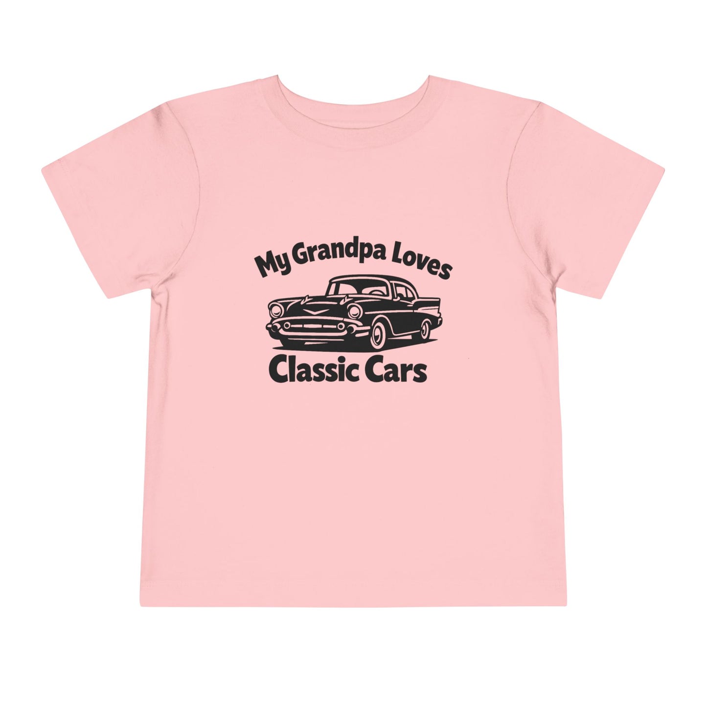 Funny Car T-Shirt | Classic Car Toddler T-Shirt| Grandpa Car Lover Gift | 1957 Chevrolet Bel Air | Grandpa Likes Cars