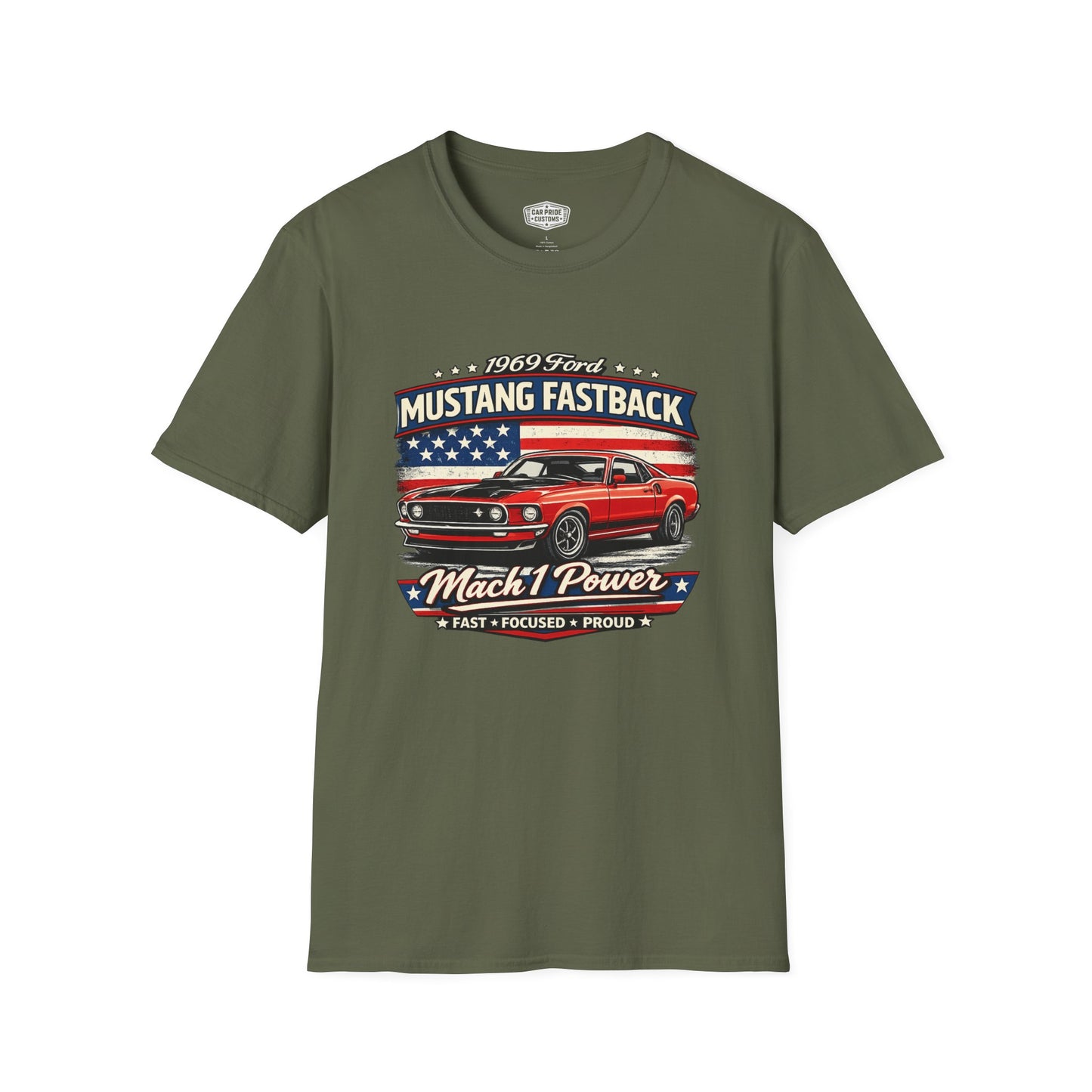 1969 Ford Mustang Fastback Mach 1 Pride - Standard Tee